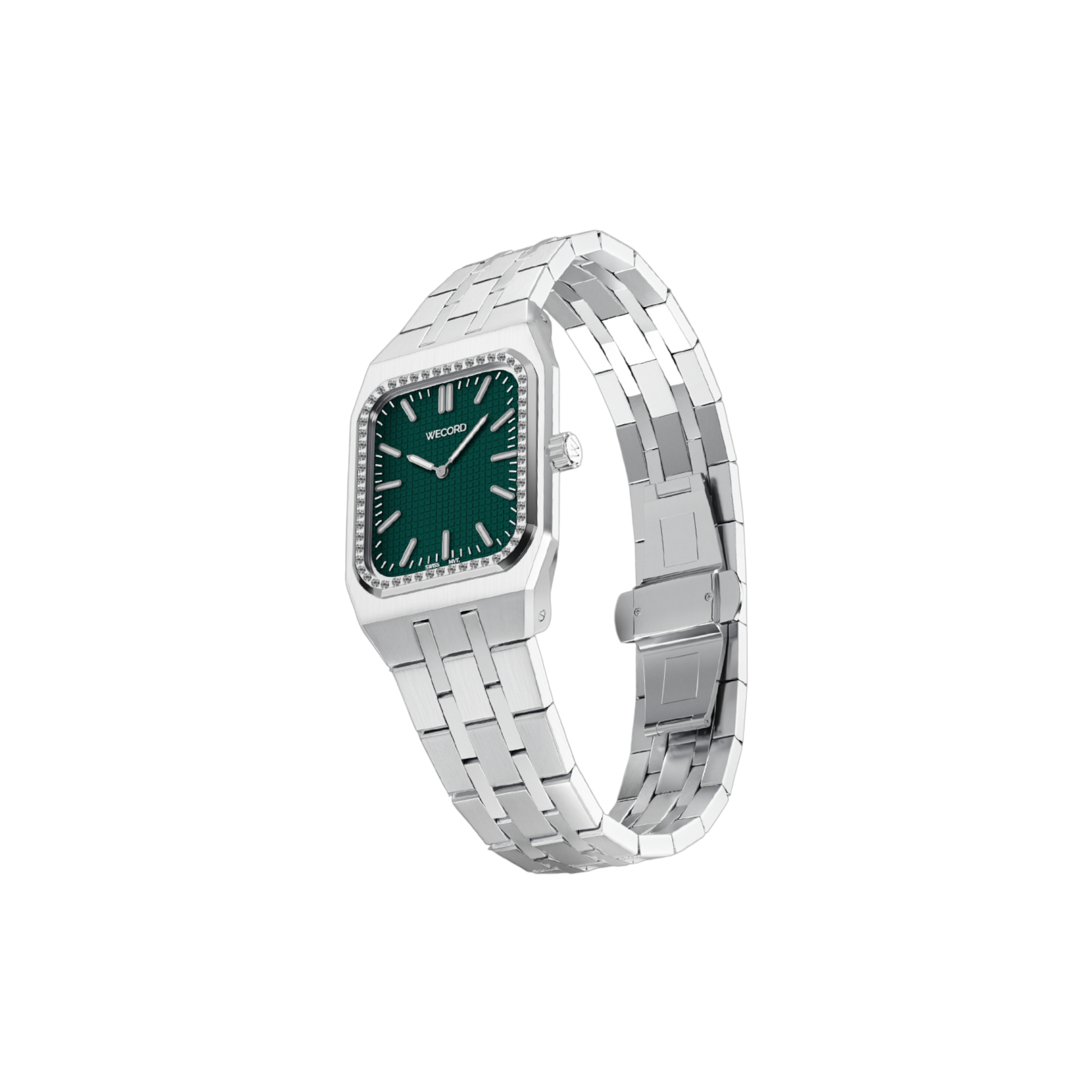 Small Diamond Watch in Stainless Steel