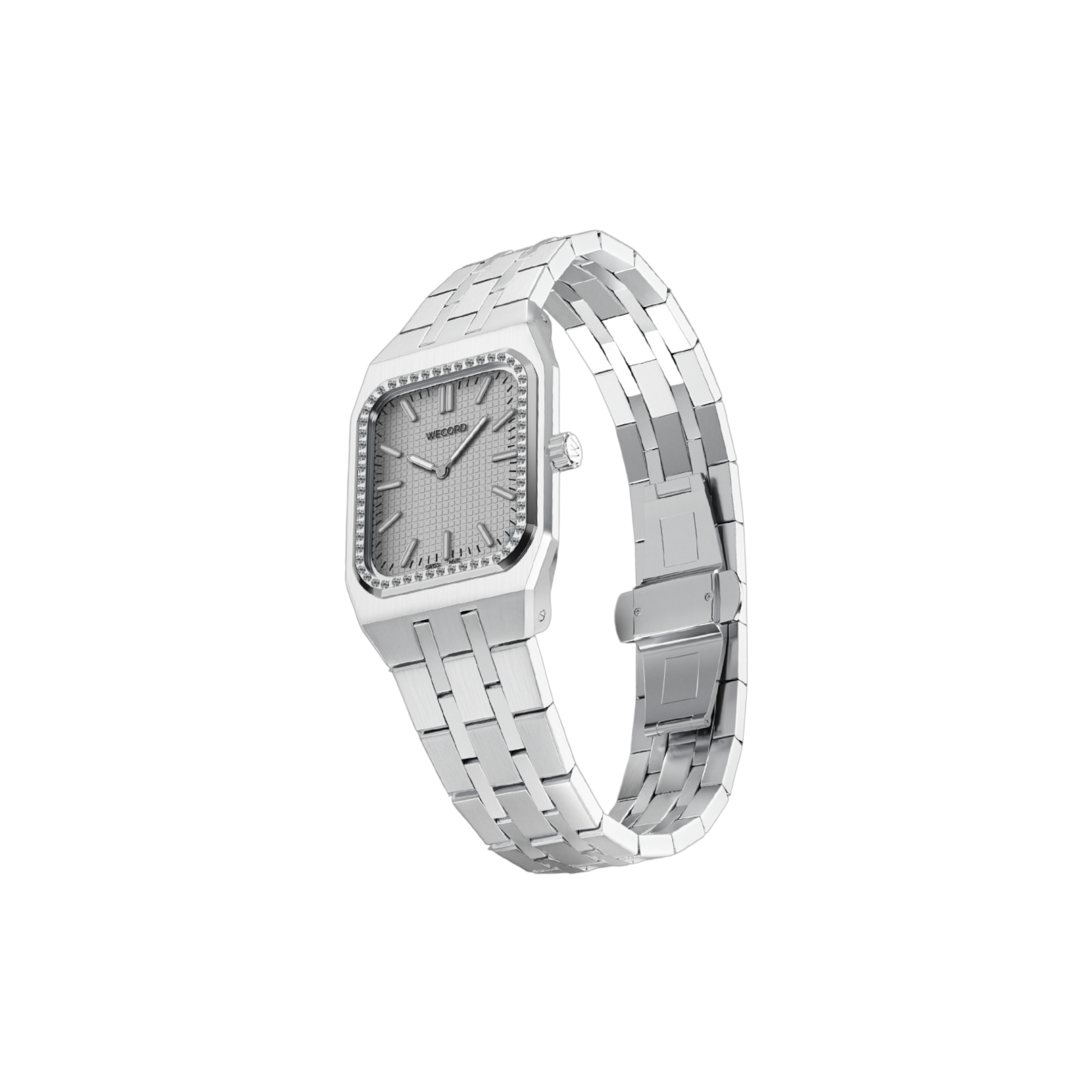Small Diamond Watch in Stainless Steel