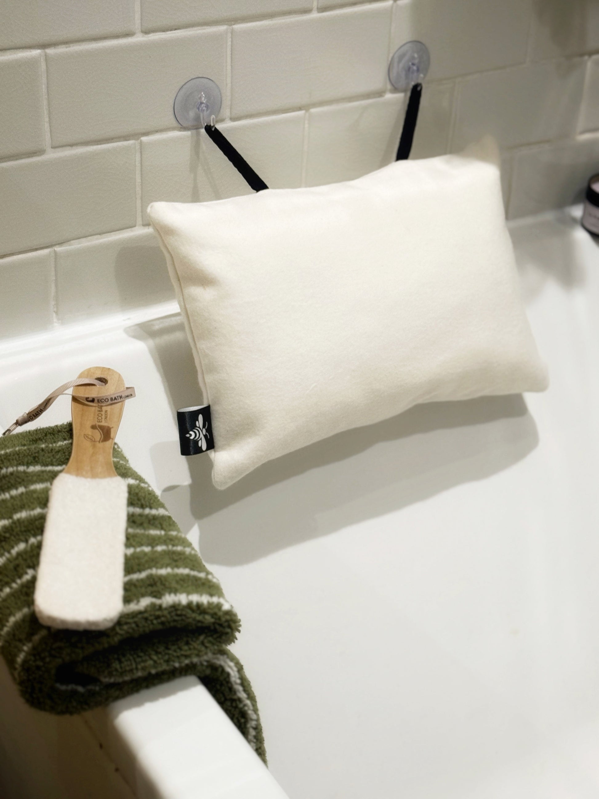 Luxury Bamboo Fleece bath pillow