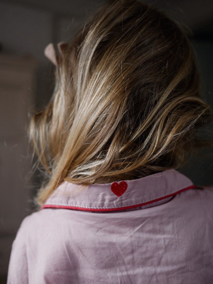 Rose Bud Pink Cotton Pyjama Set