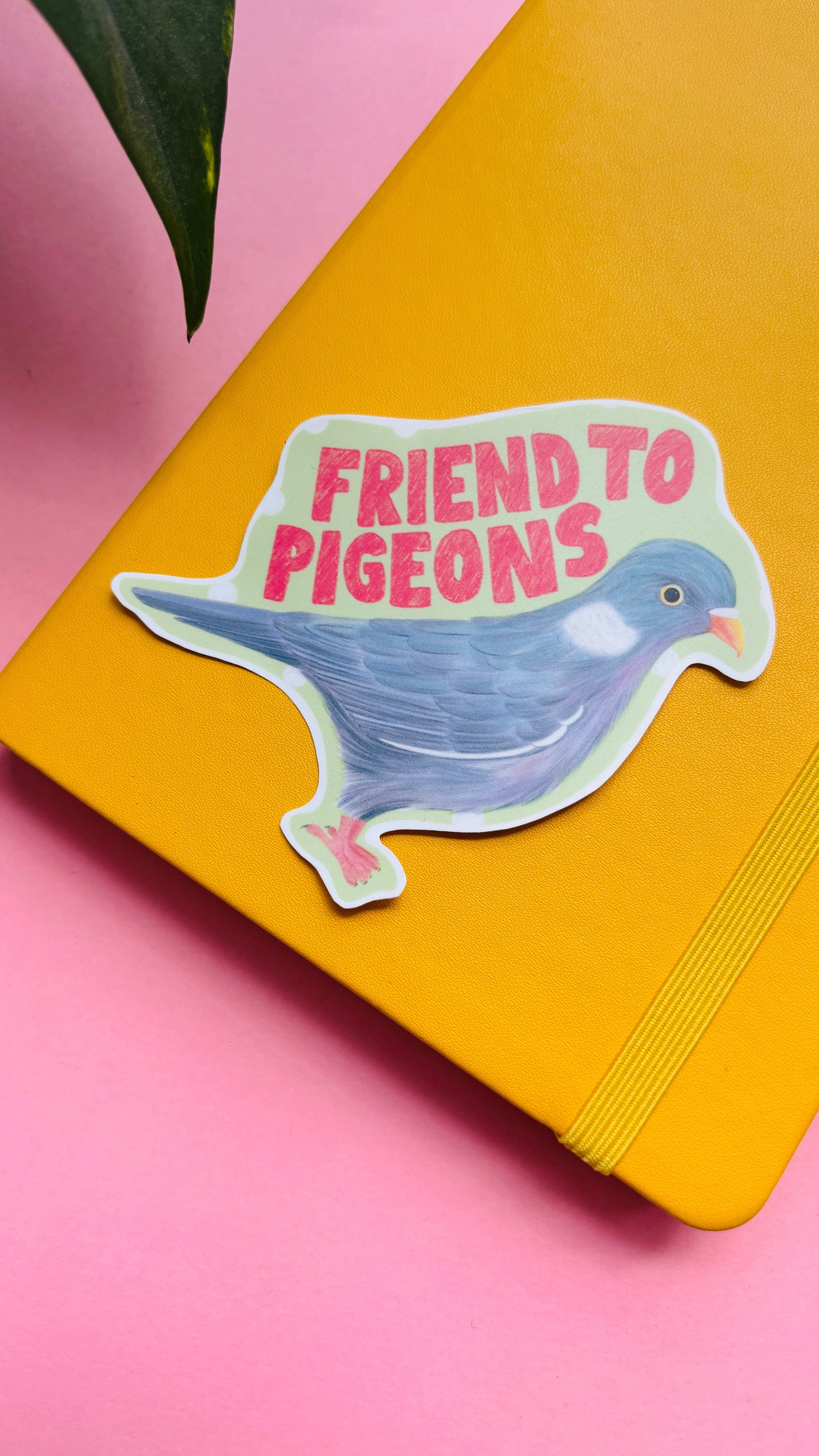 Friend to Pigeons Vinyl Sticker for Laptops and Journals