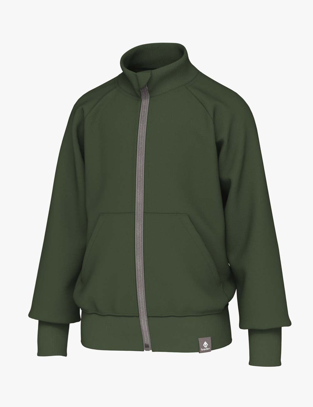 ELIOT Zip-Up Sweat Jacket – Lightweight & Hood-Free Design by Breden at brixbailey.com