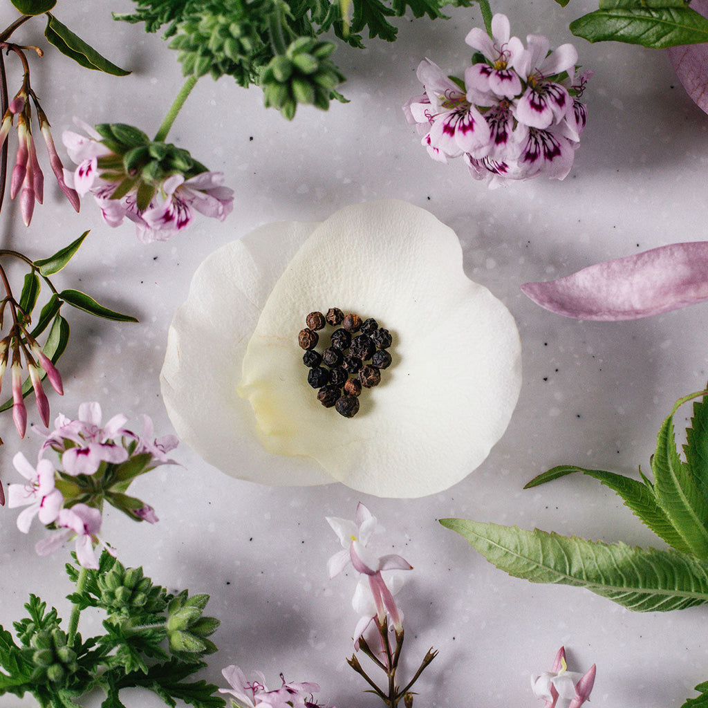 Rose Fine Bone China Candle with Gold Lid