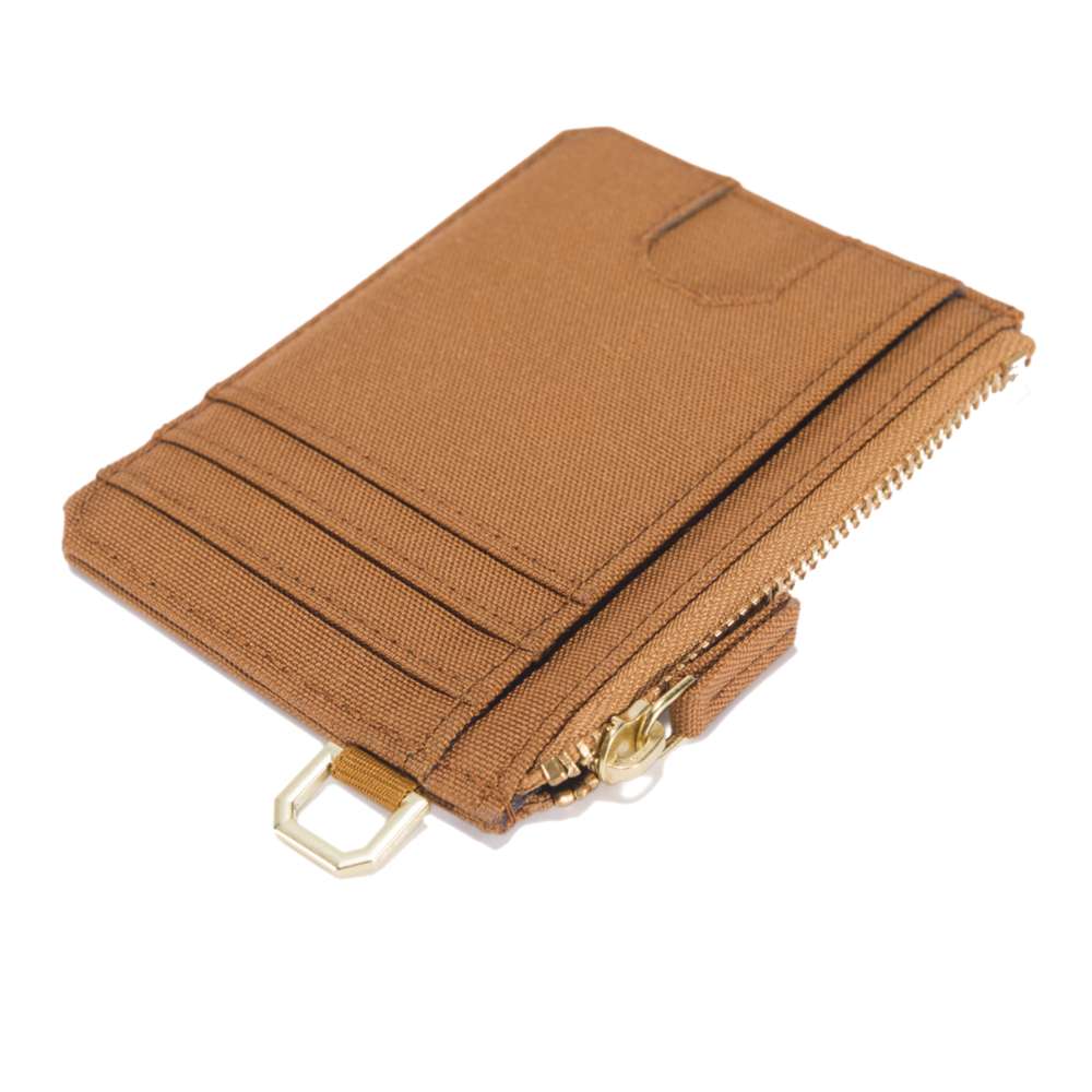 Nylon Duck Zippered Card Keeper Wallet