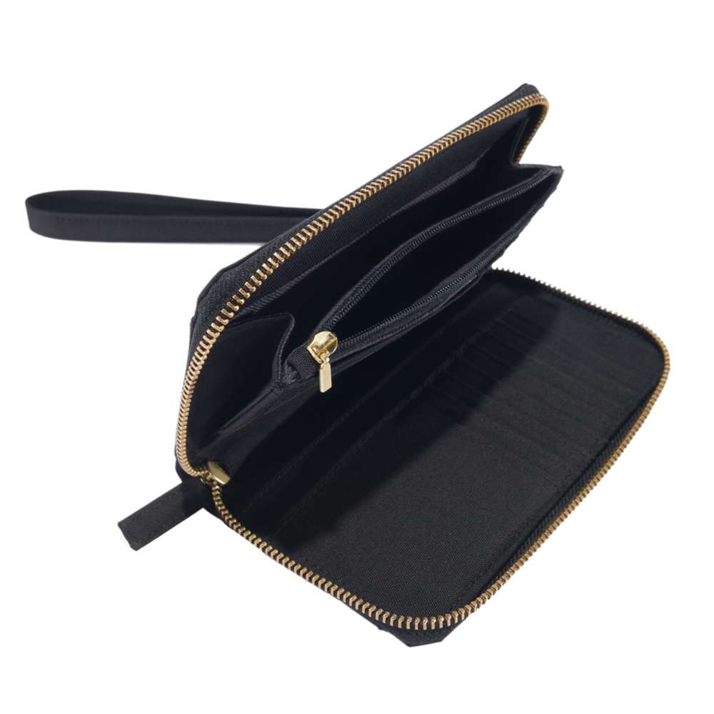 Nylon Duck Lay Flat Clutch Wallet with Water Repellent Finish