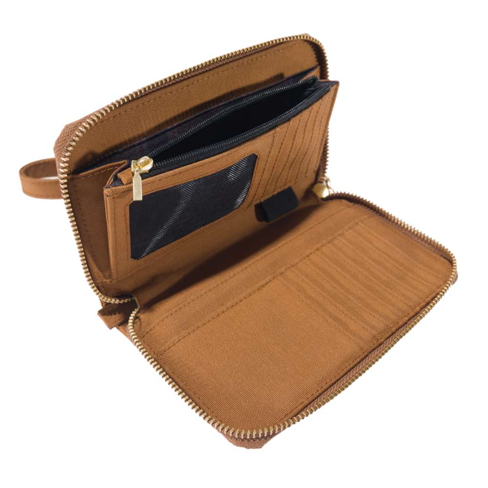 Nylon Duck Lay Flat Clutch Wallet with Water Repellent Finish