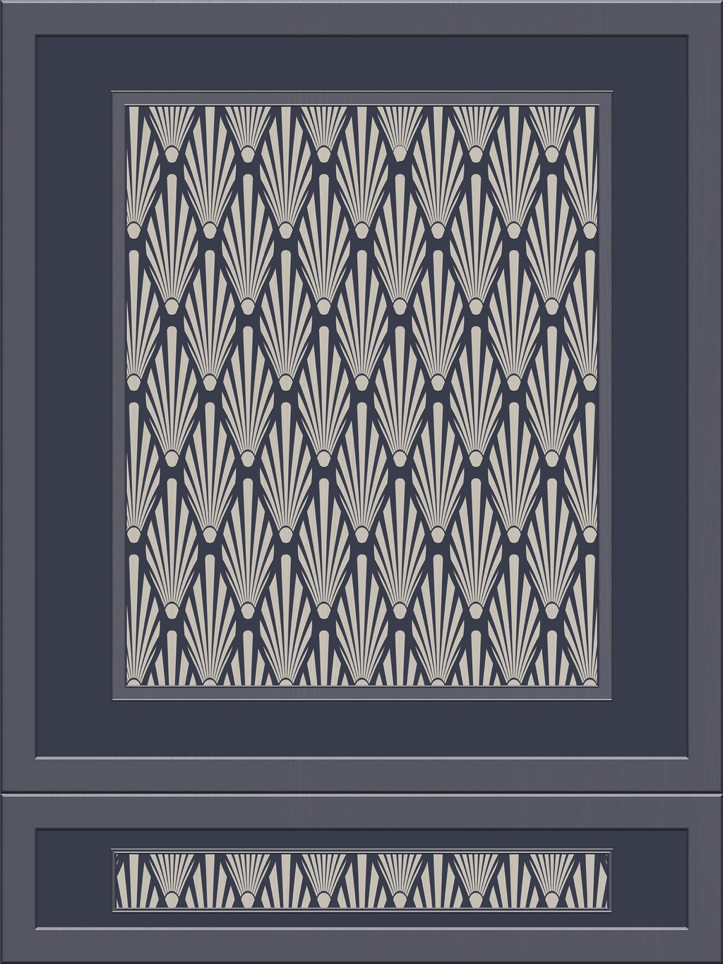 Ecclestone 3D Wood Panelling Wallpaper with Art Deco Pattern
