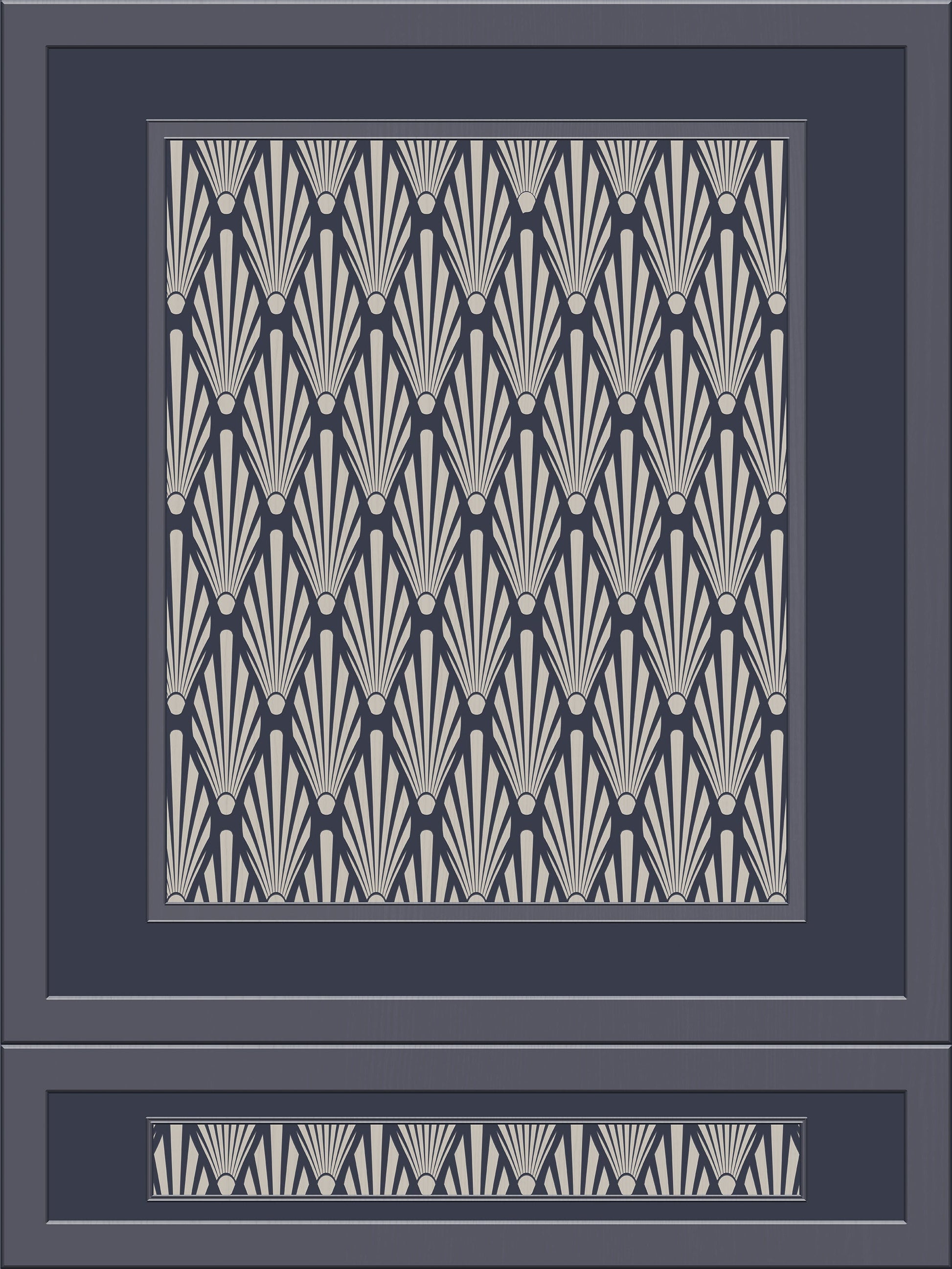 Ecclestone 3D Wood Panelling Wallpaper with Art Deco Pattern