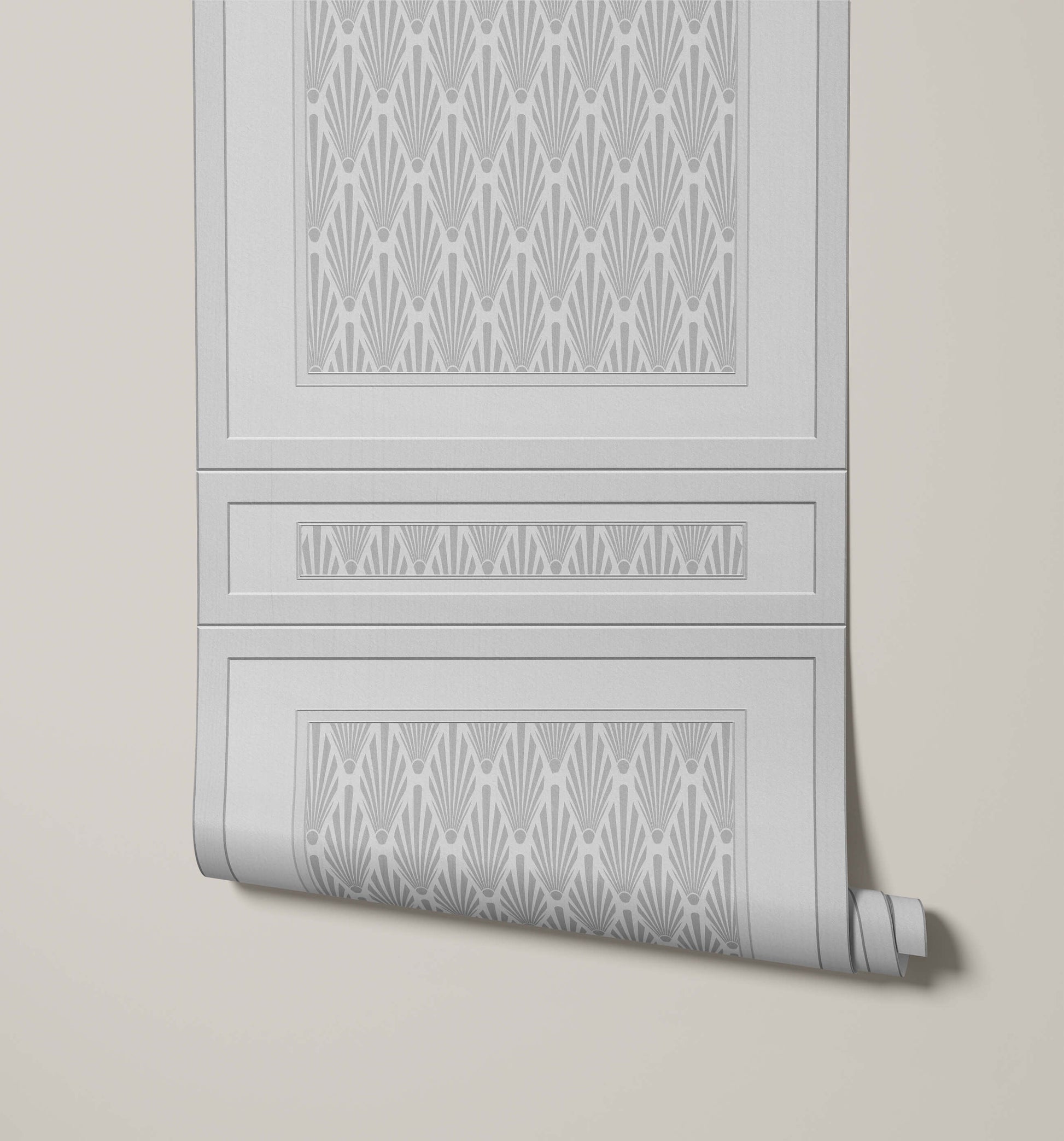 Ecclestone 3D Wood Panelling Wallpaper with Art Deco Pattern