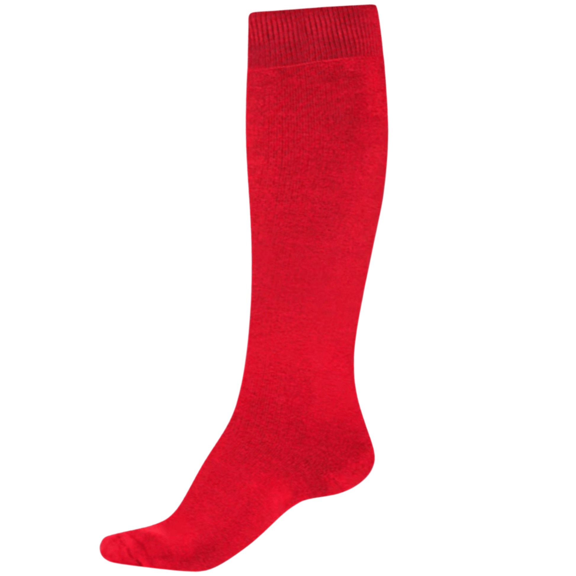 Knee High Bamboo Thermal Socks in Red