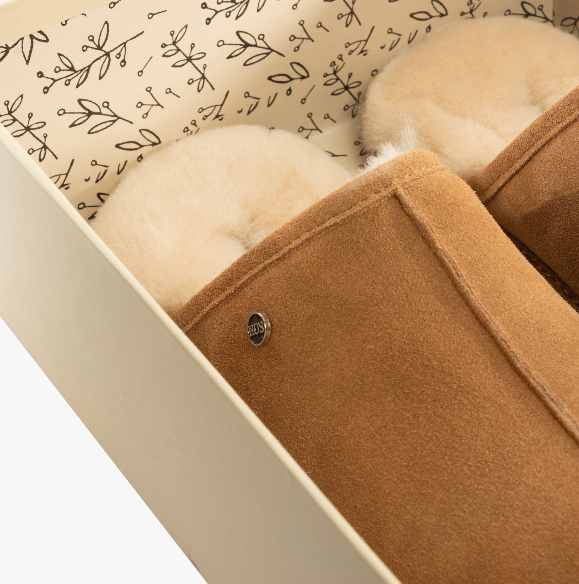 Sheepskin Mens Slippers Chestnut
