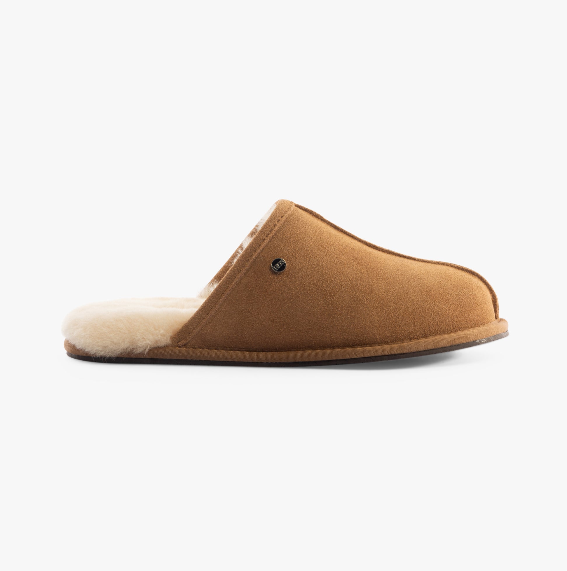 Sheepskin Mens Slippers Chestnut