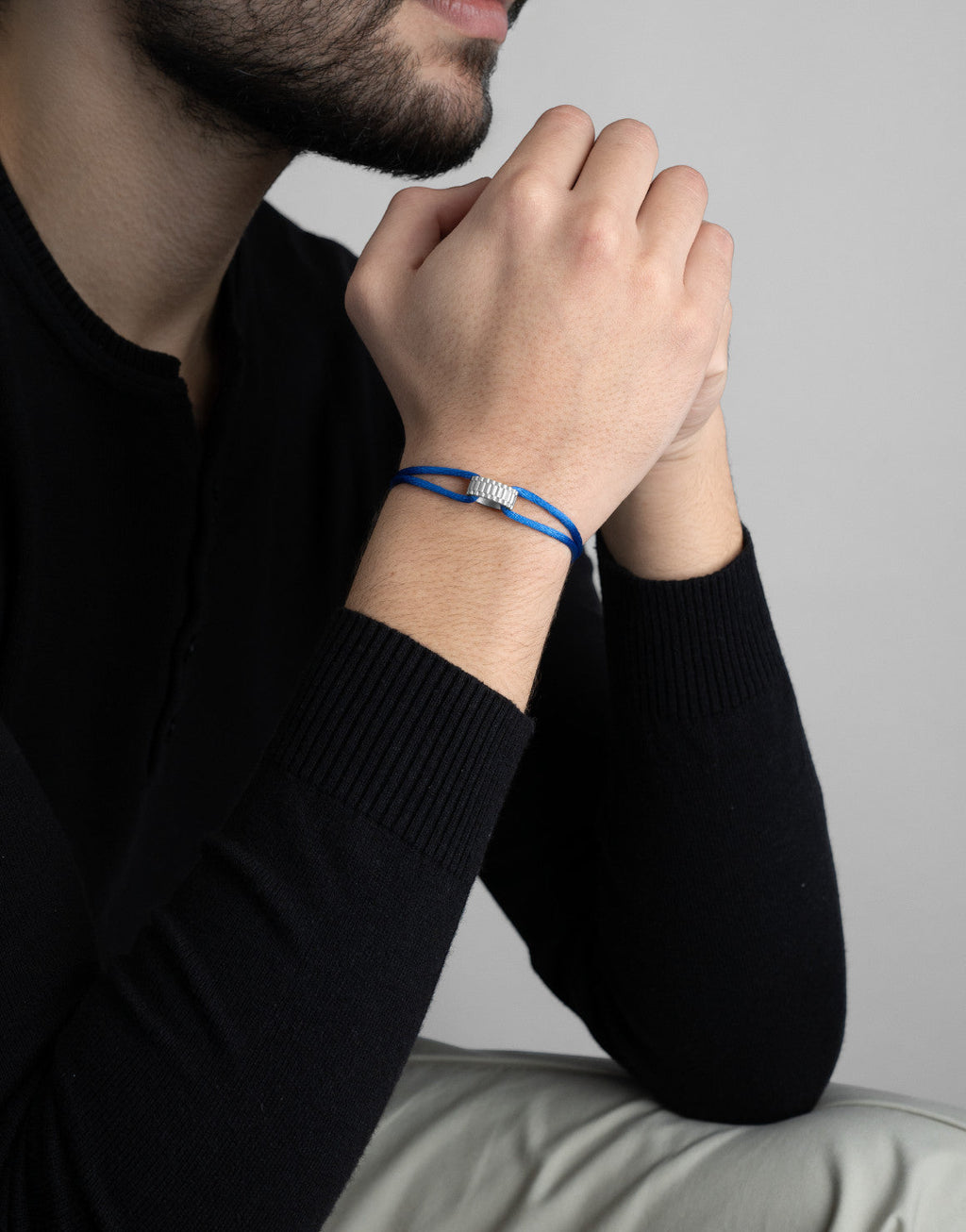 Regent Cord Bracelet in Sterling Silver