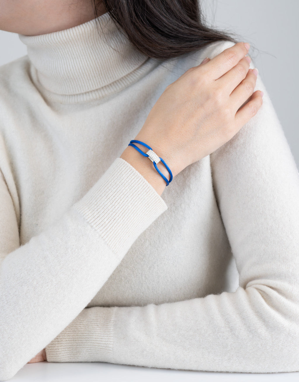 Regent Cord Bracelet in Sterling Silver