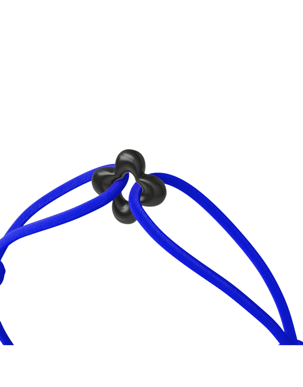 Mini Black Clover Onyx Cord Bracelet