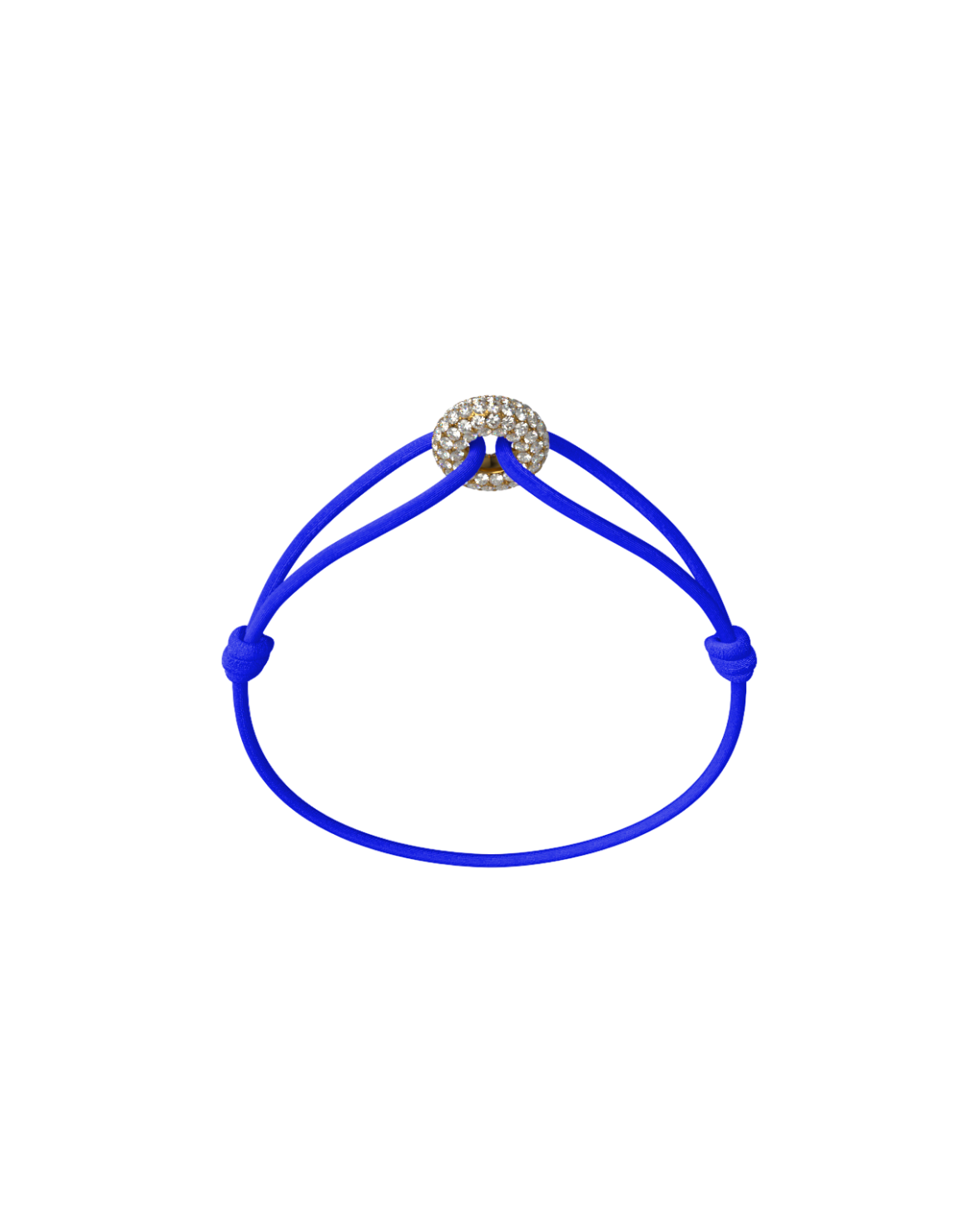 Mini Golden Soho Pave Cord Bracelet