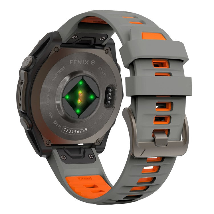 QuickFit Watch Strap in Grey and Orange