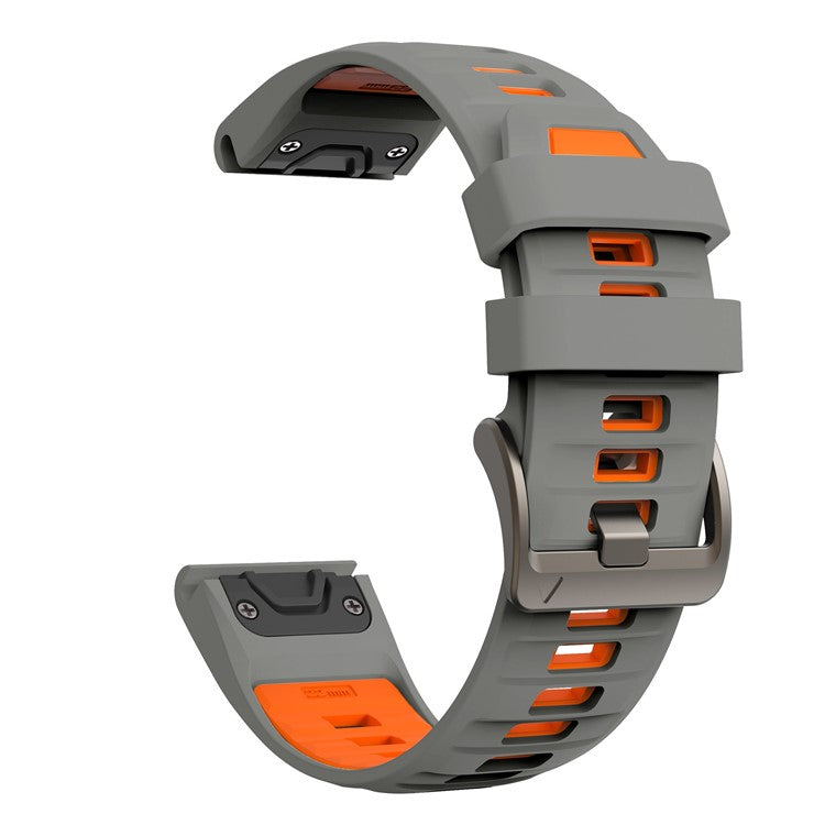 QuickFit Watch Strap in Grey and Orange