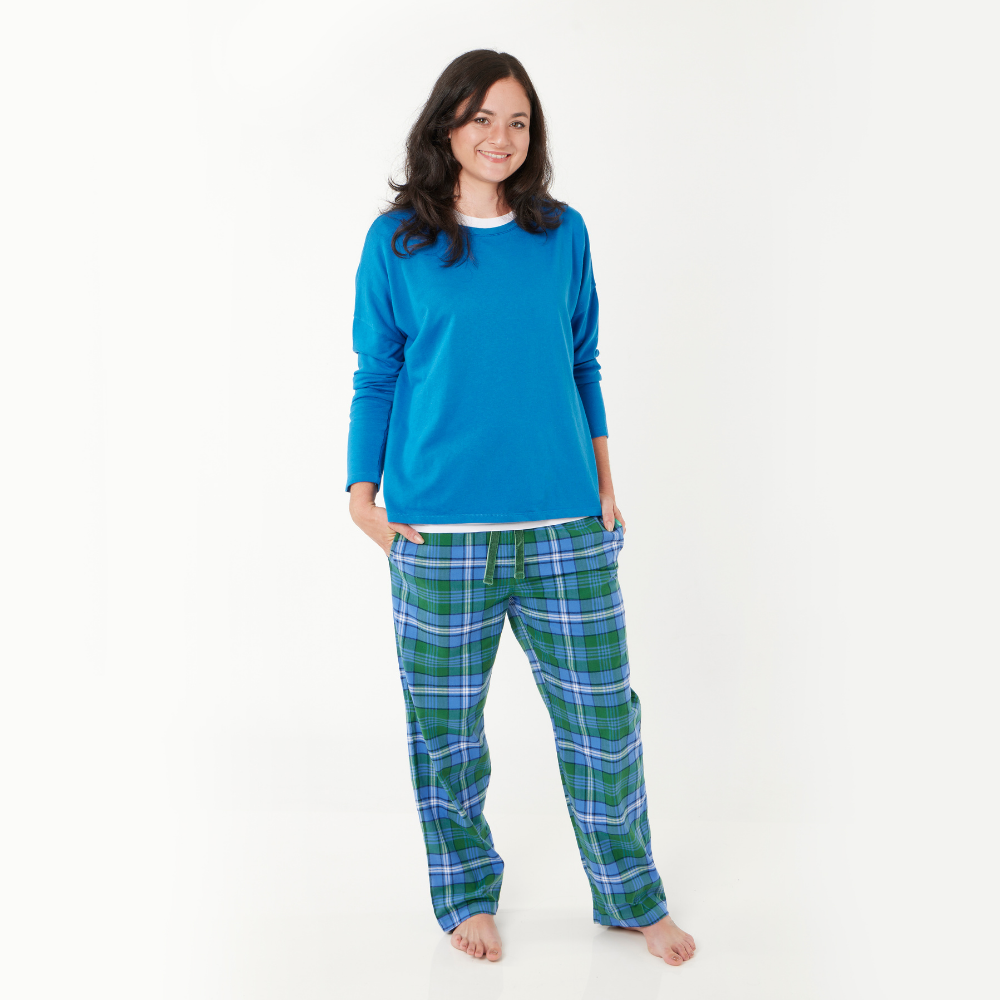 Women Green Sea Turtle Loungers in Organic Cotton