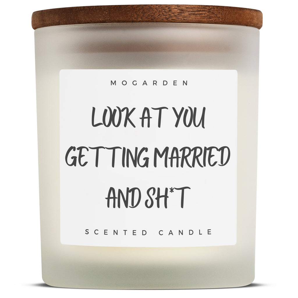 Luxury Vanilla Amber Soy Candle for Engagements and Weddings