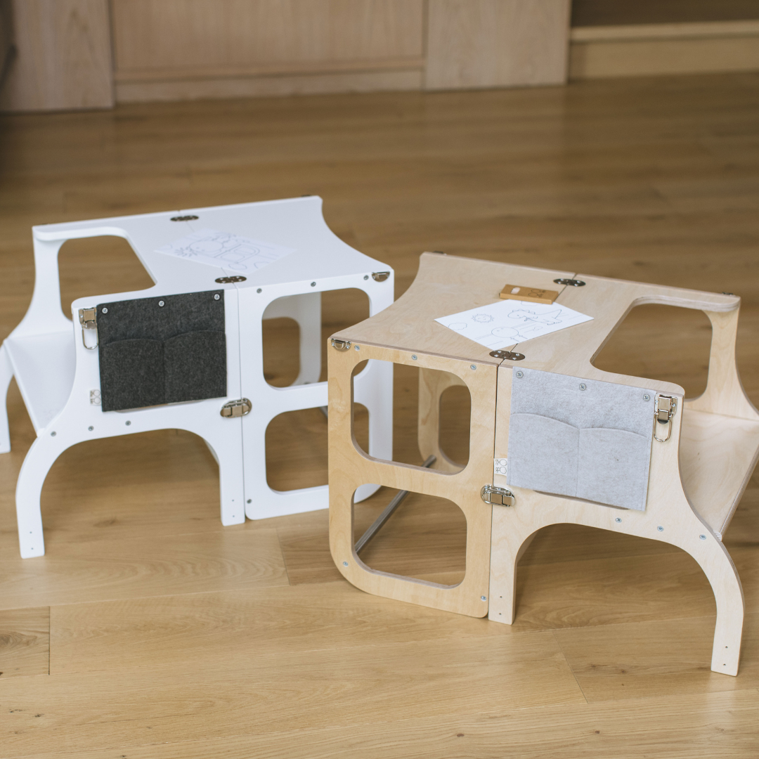 2-in-1 Montessori Helper Tower & Table – Safe & Multifunctional by Ette Tete at www.brixbailey.com