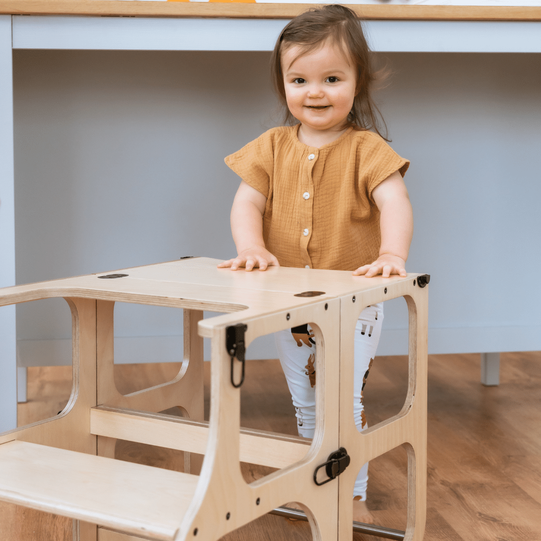2-in-1 STEP'n'SIT® Helper Tower & Table – Montessori Inspired by Ette Tete at www.brixbailey.com