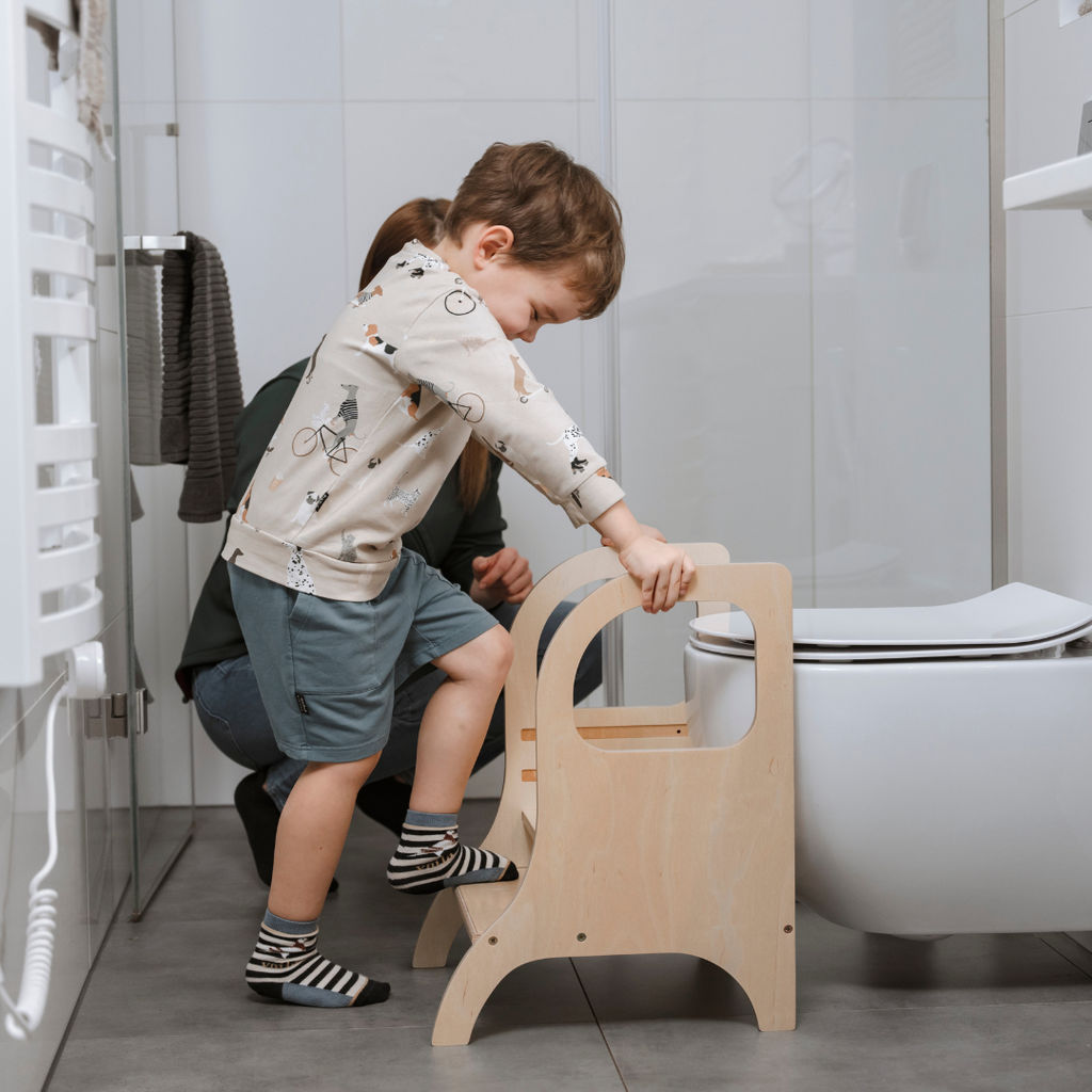 MIIMO® Adjustable Step Stool - Montessori-Inspired for Family Use by Ette Tete at www.brixbailey.com