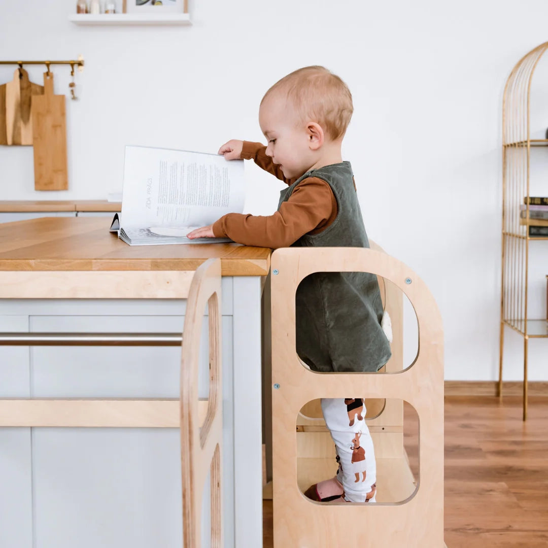 Montessori-Inspired Helper Tower for Active Kids - Empower Child Development & Independence by Ette Tete at www.brixbailey.com