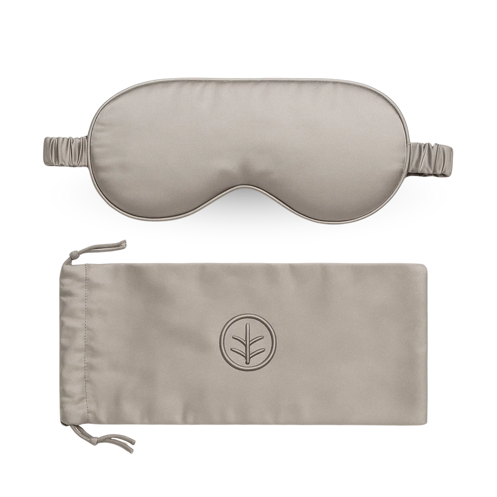 Eucalyptus Silk Sleep Eye Mask in Grey