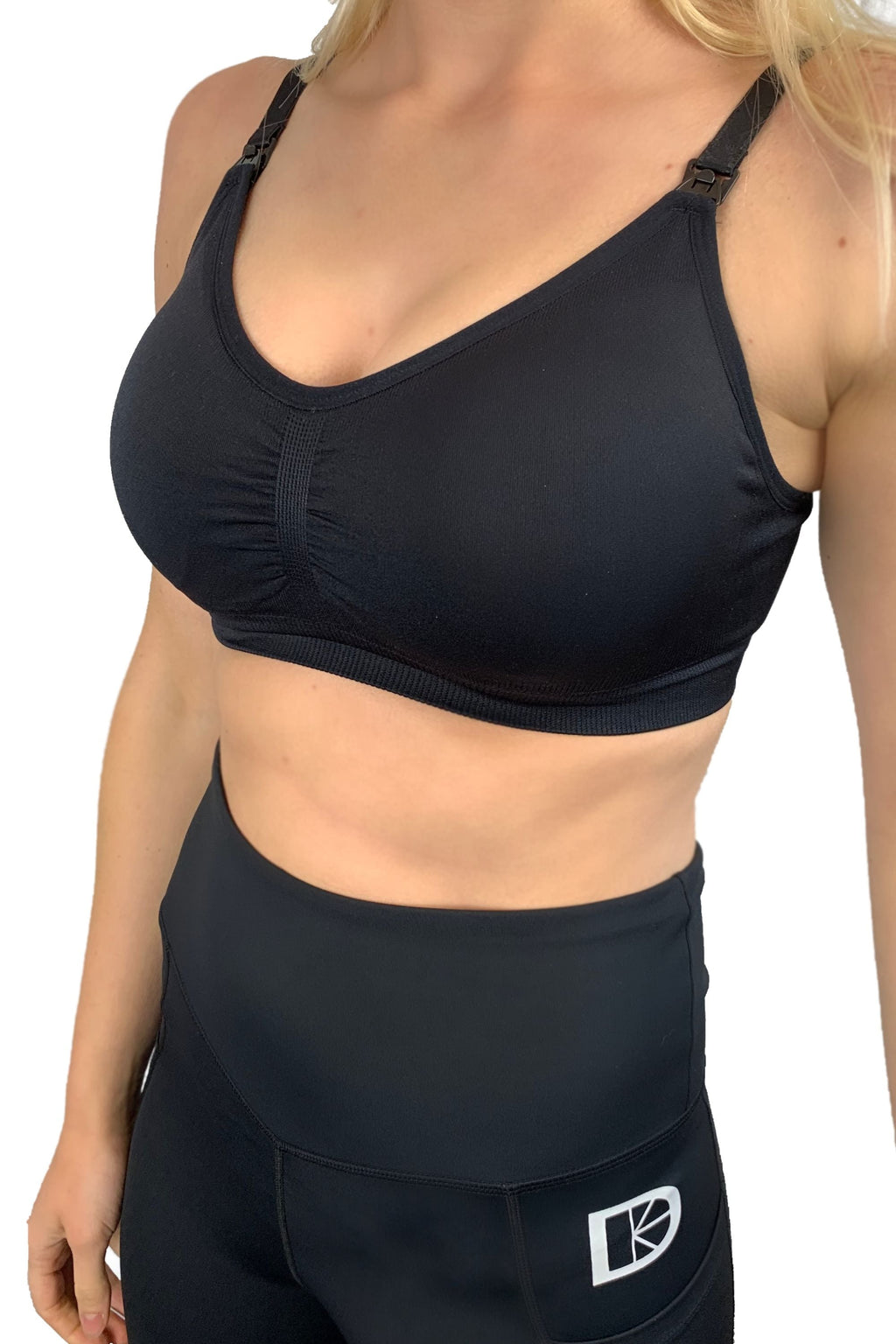 Everyday Seamfree Maternity and Nursing Bra | A to GG Cup | Black