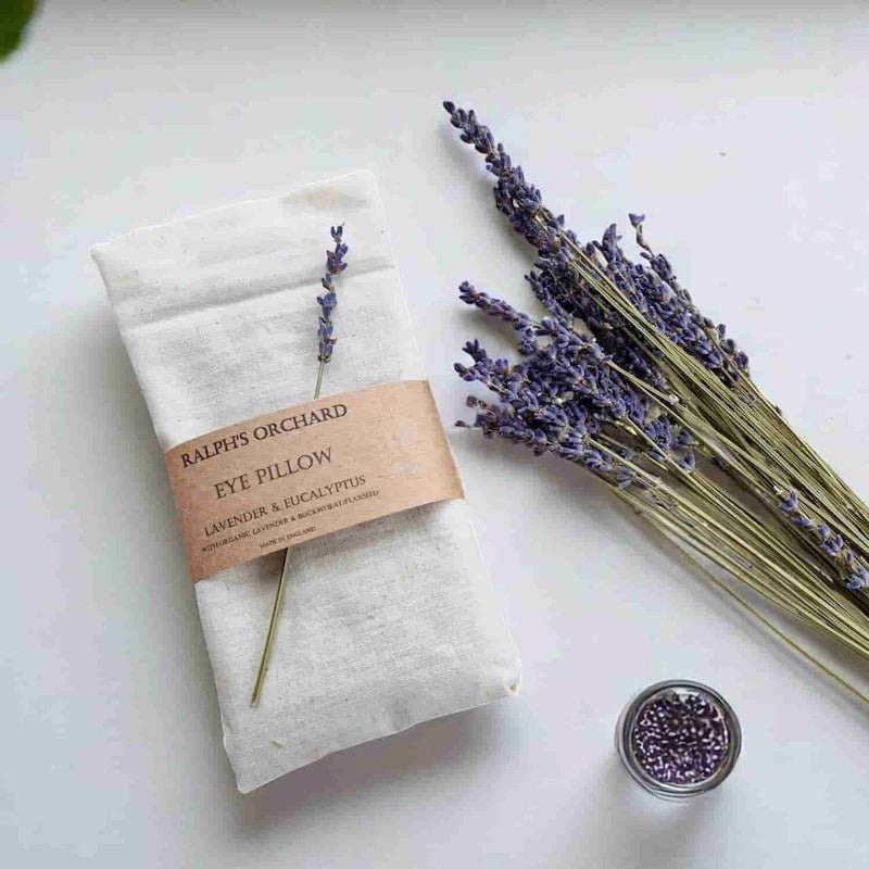 Organic Lavender Eye Pillow for Sleep and Relaxation