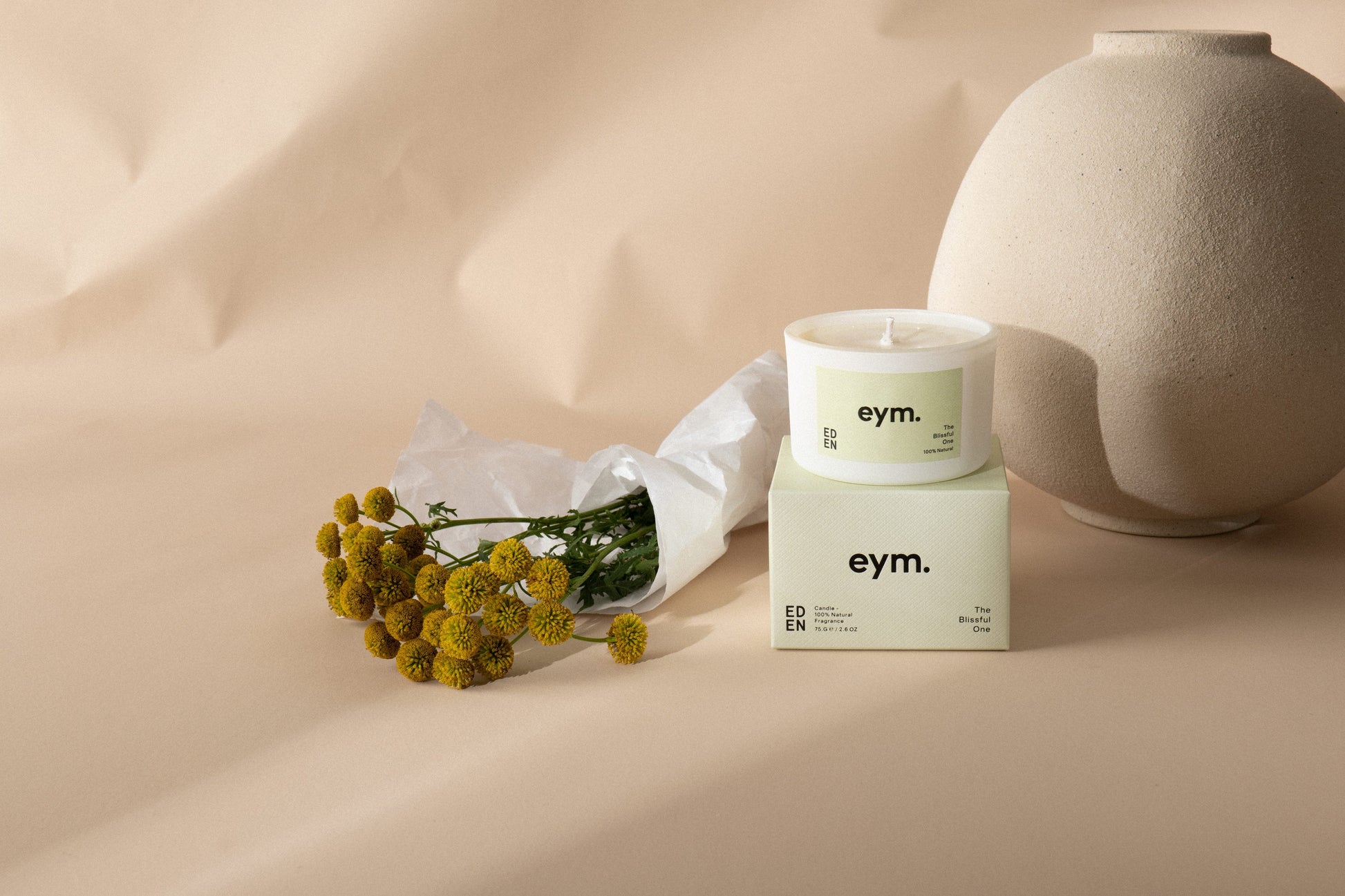 Eden Mini Candle Natural Cedarwood and Violet