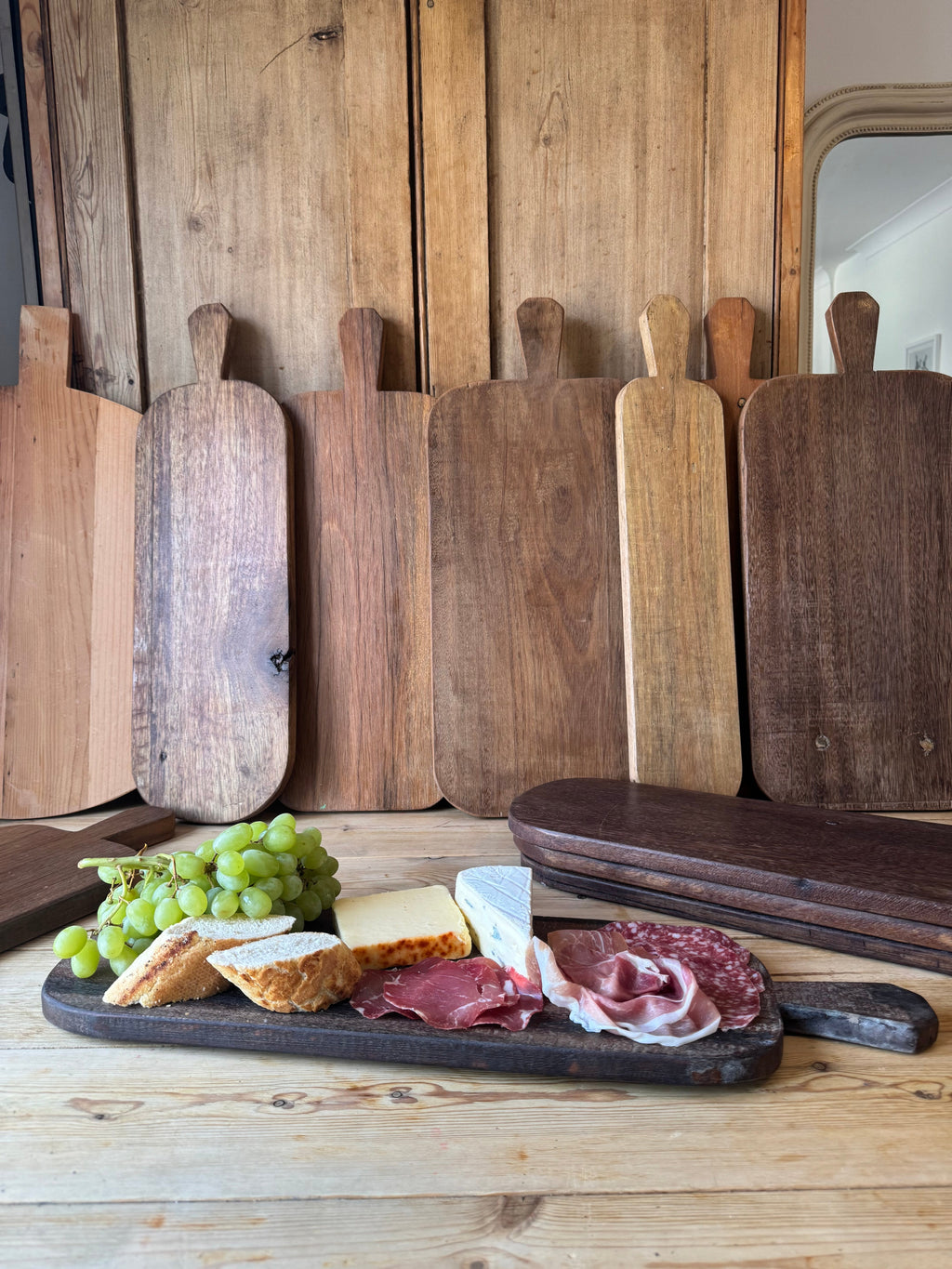 Reclaimed Wood Chopping Board and Charcuterie Platter