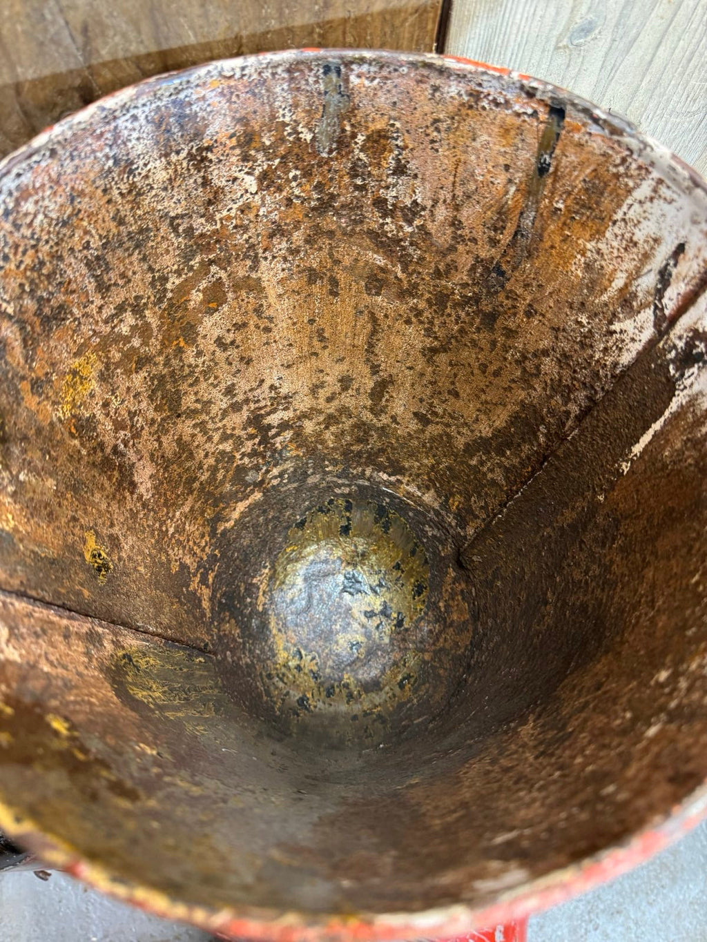 Vintage Galvanised Hanging Fire Bucket Plant Pot