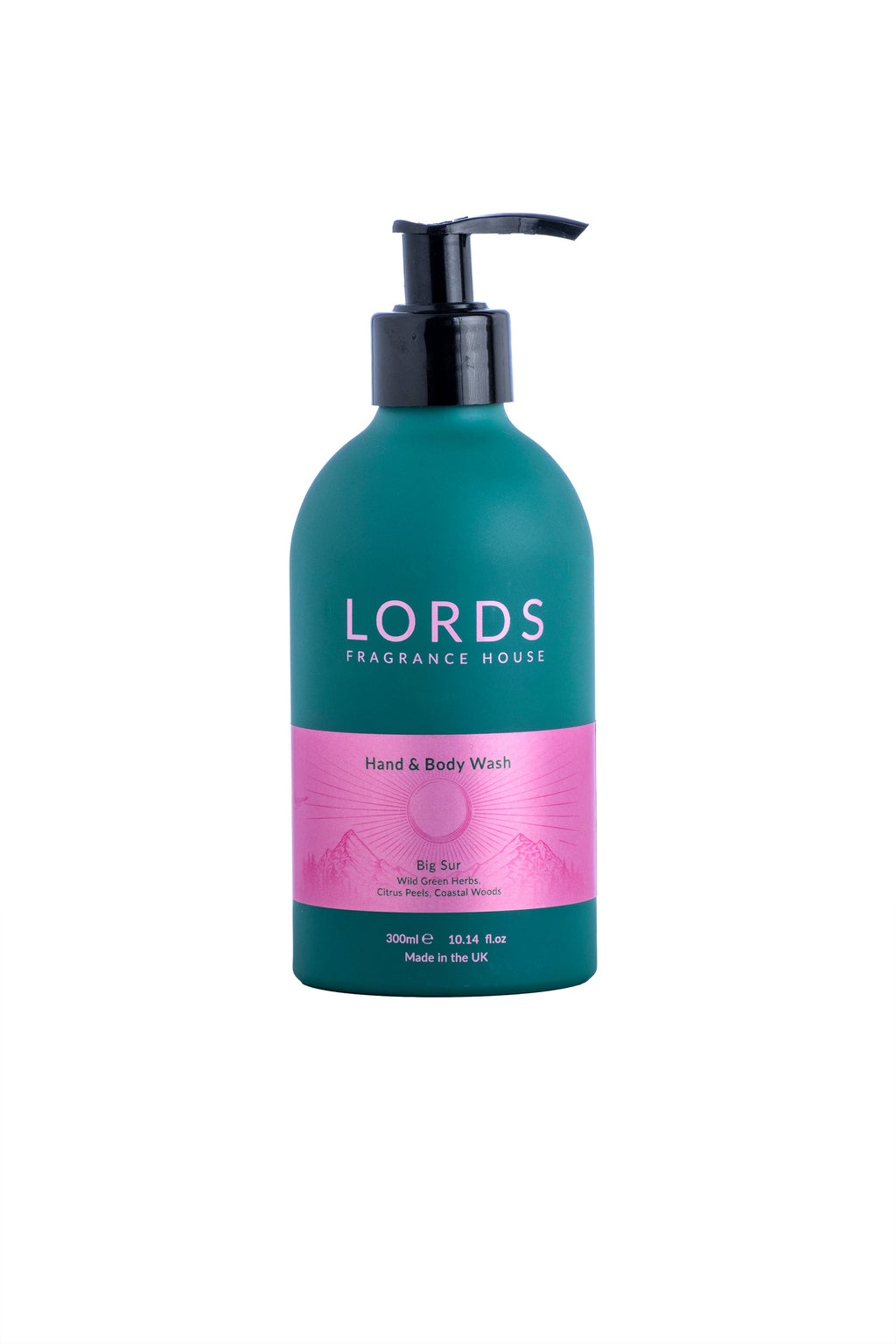 Hand and Body Wash in Green Refillable Aluminium Bottle
