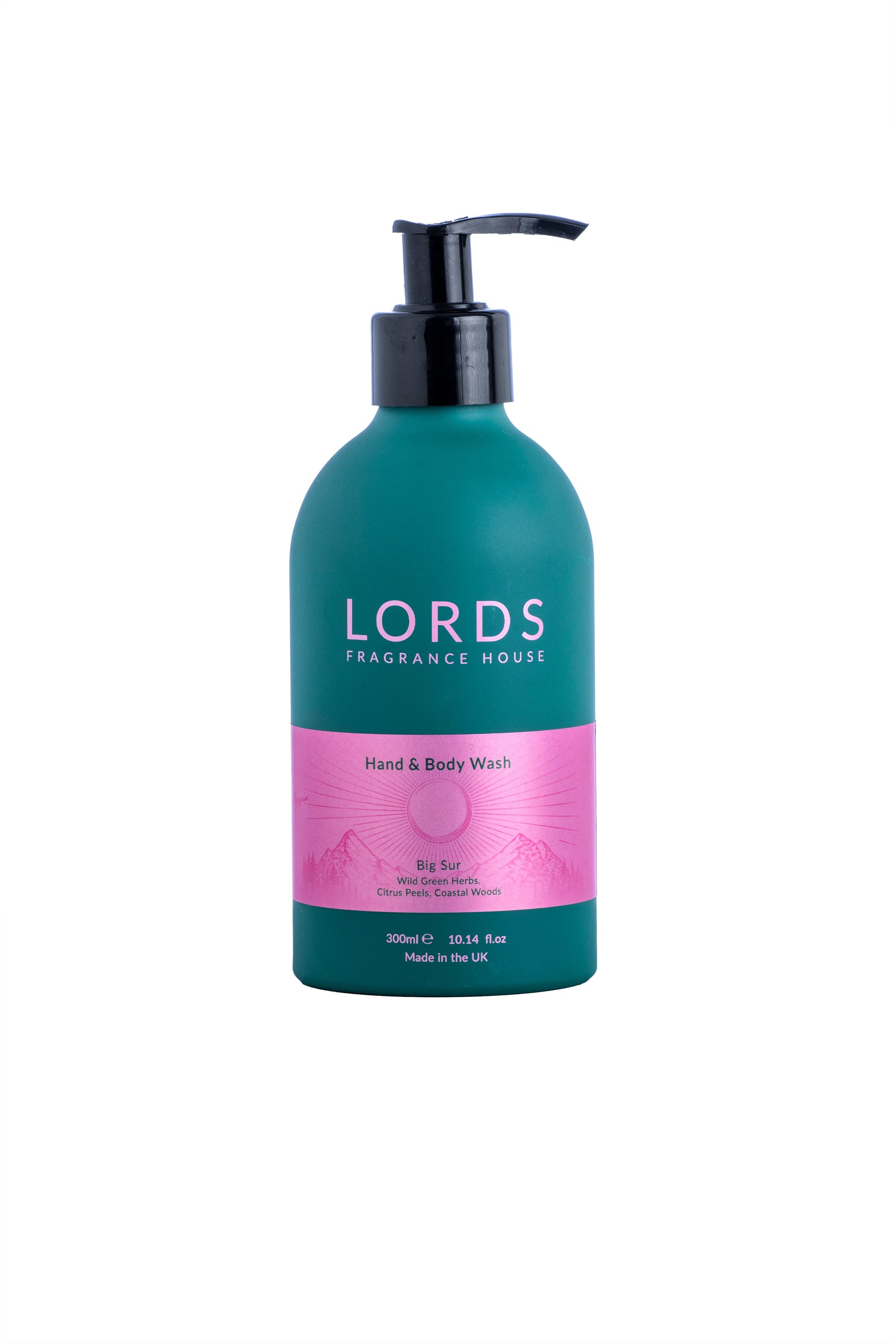 Hand and Body Wash in Green Refillable Aluminium Bottle