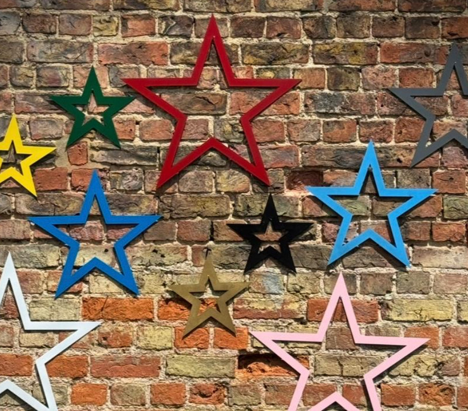 Rustic Metal Star Garden Decoration