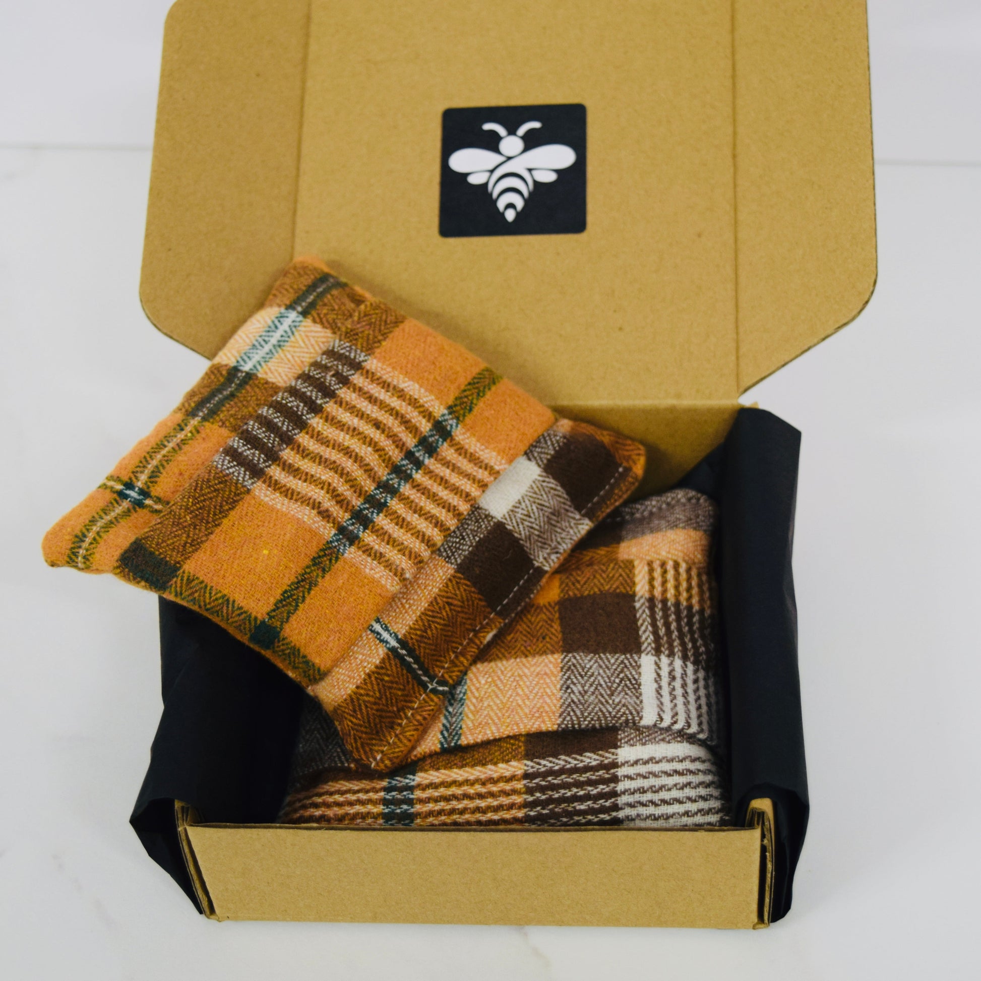 Hand Warmers – Soft Red Highland Tartan