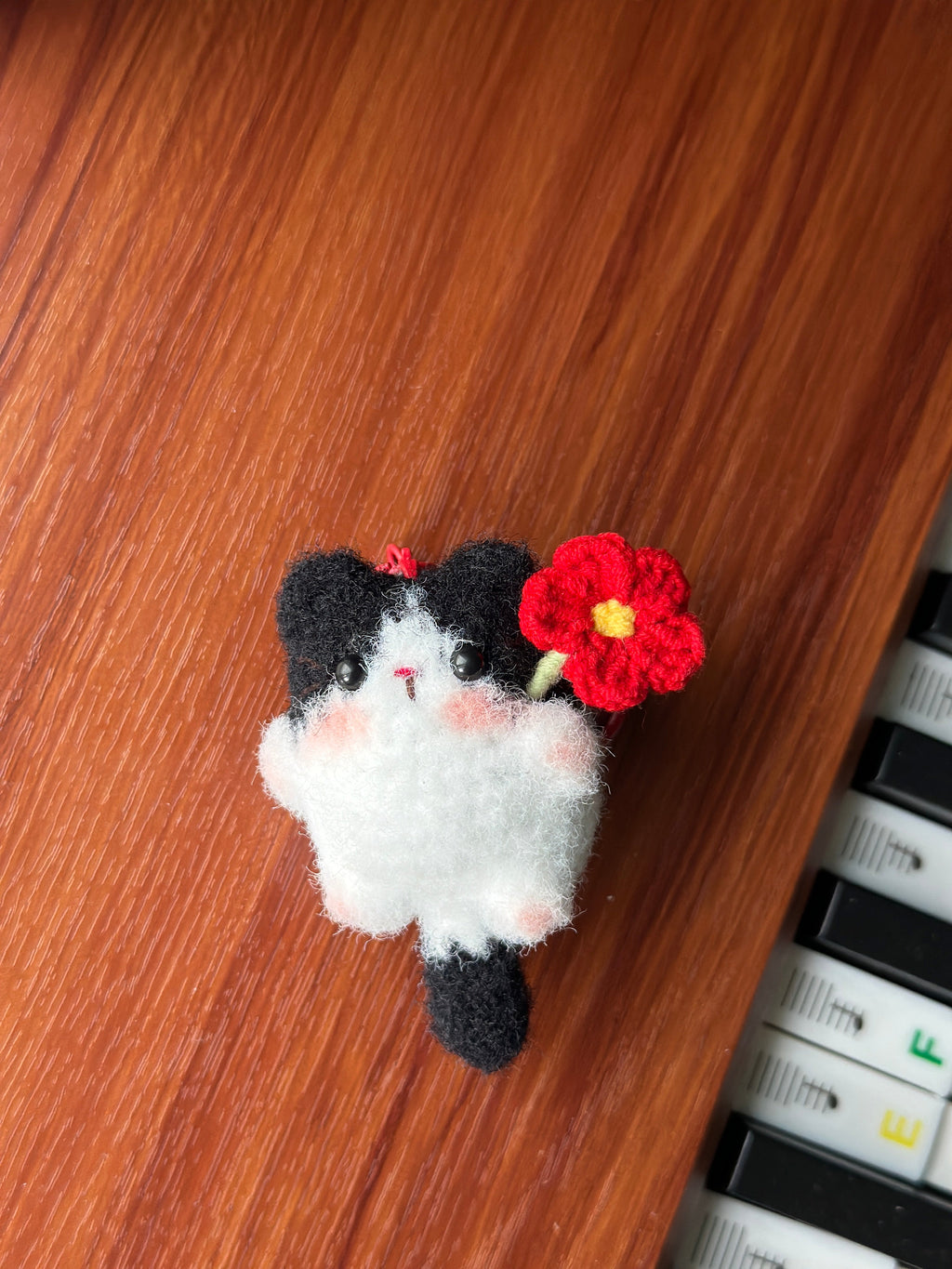 Little Square Cute Kitten Bag Charm