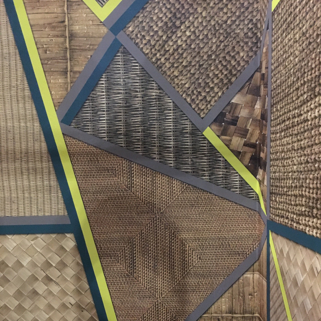 Wicker Geometric Mural Wallpaper