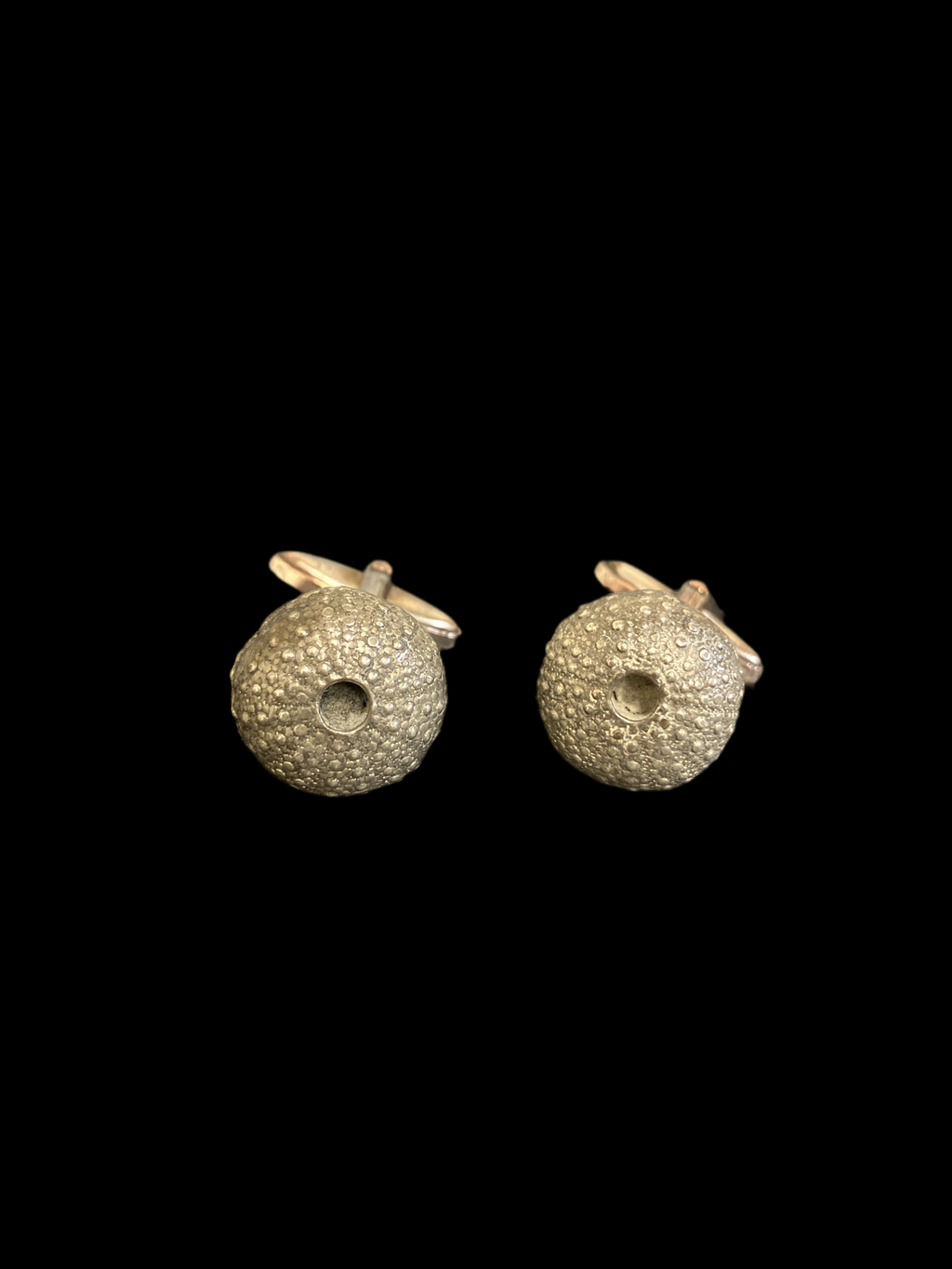 Sea Urchin Cufflinks in Pewter