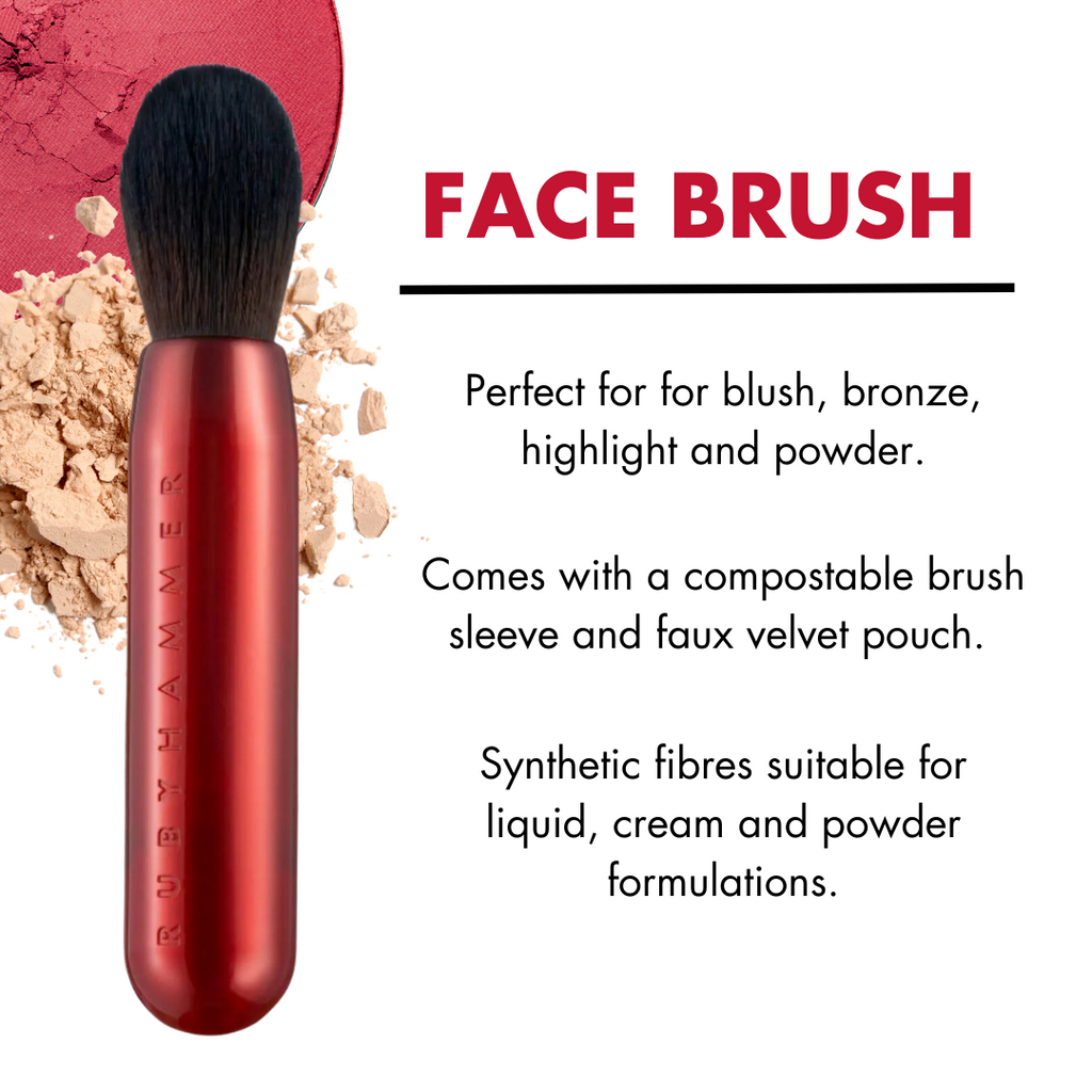 Face Brush for Blush, Bronze, Highlight and Powder