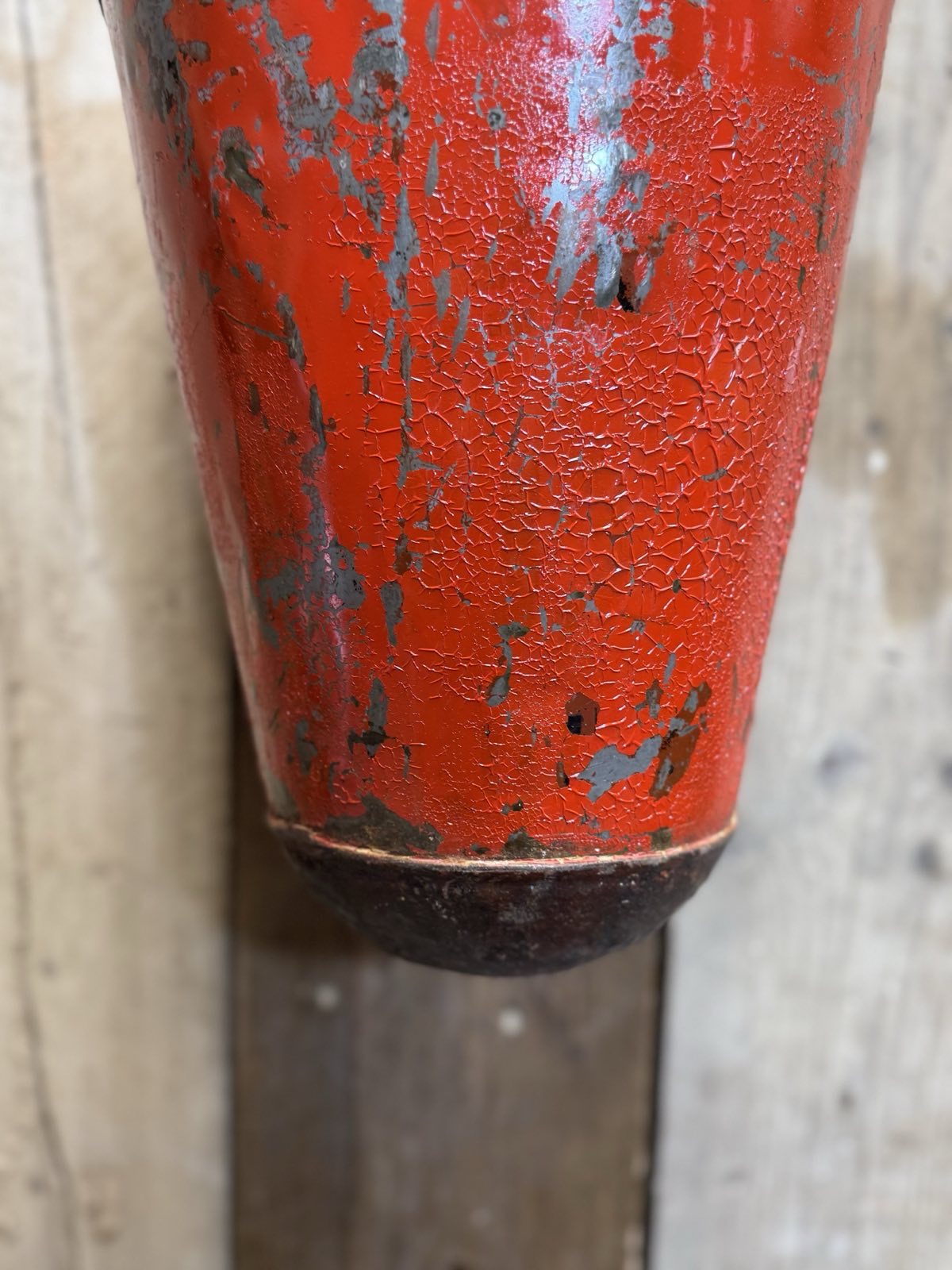 Vintage Galvanised Hanging Fire Bucket Plant Pot Planter