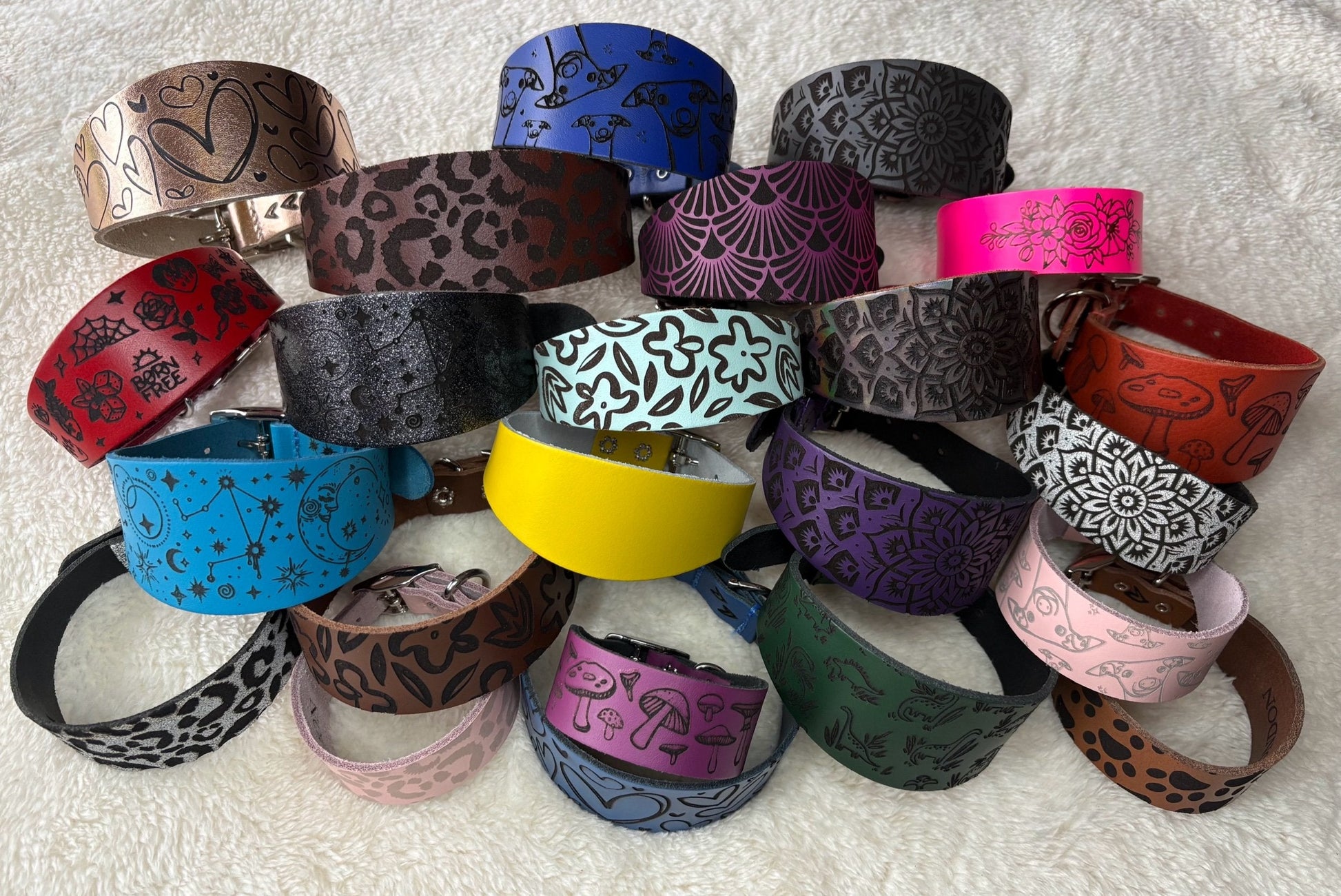 Leather Collar Art Deco