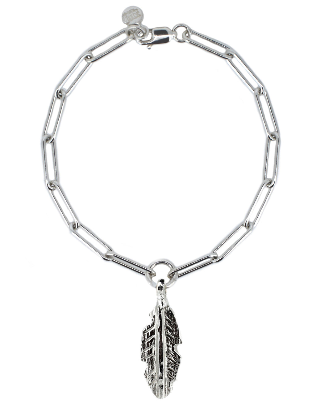 Feather Trace Chain Bracelet in Recycled Sterling Silver
