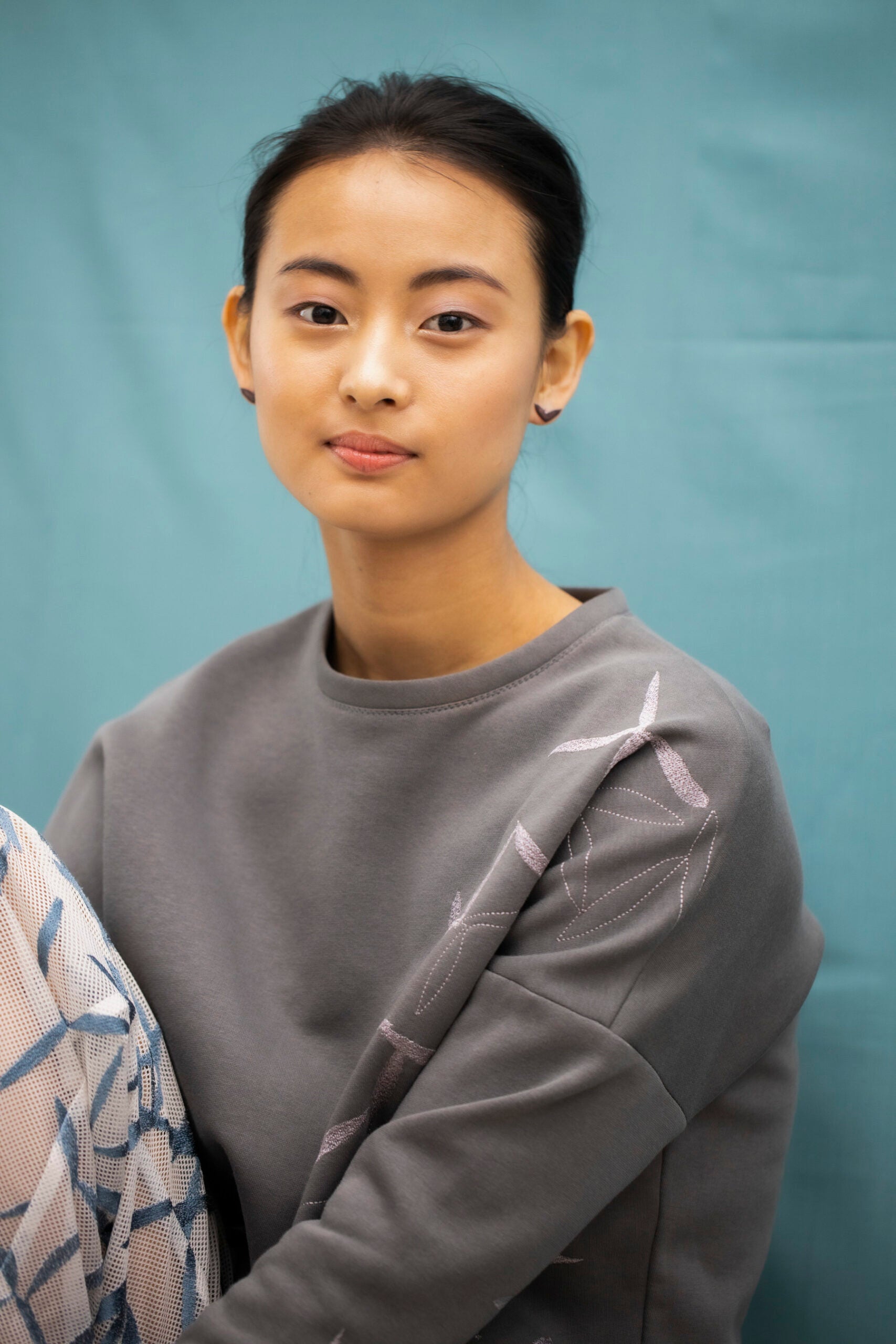 elegant vola purple stainless steel earrings in a soft gift box with eco-velvet lining