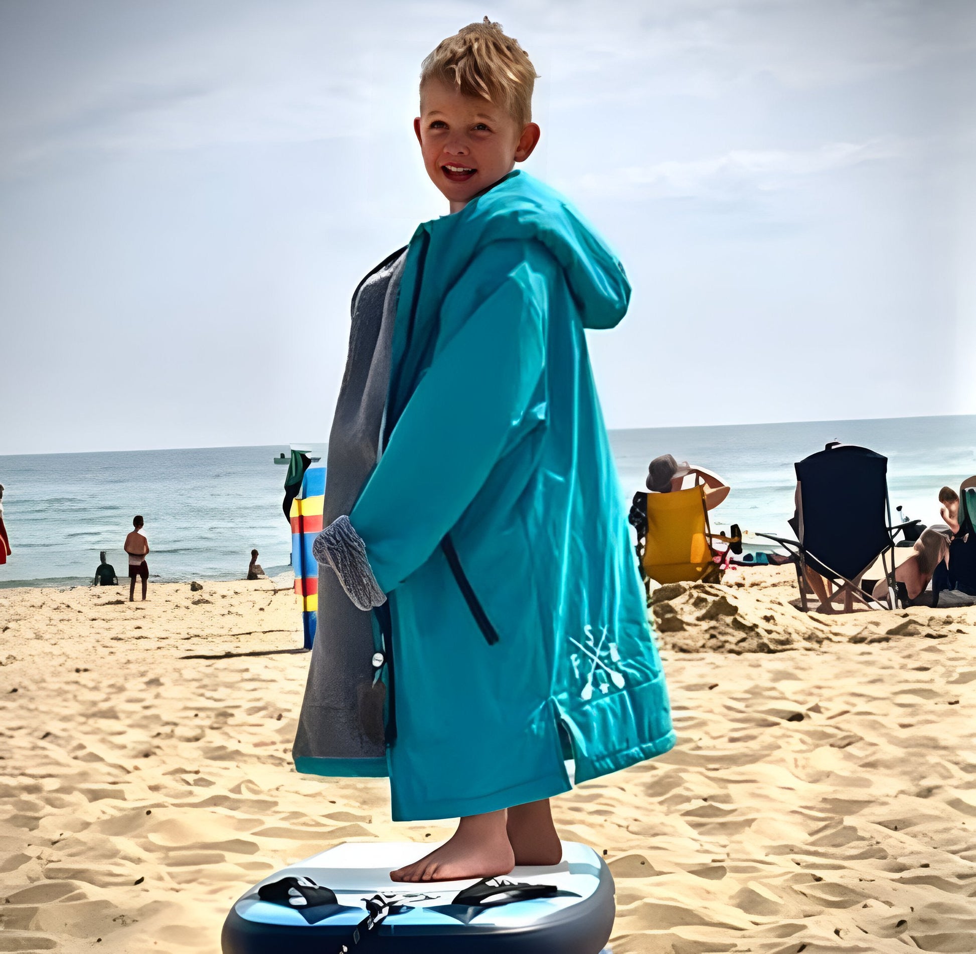 Kids Changing Robe with Sherpa Fleece Lining Ages 5-13