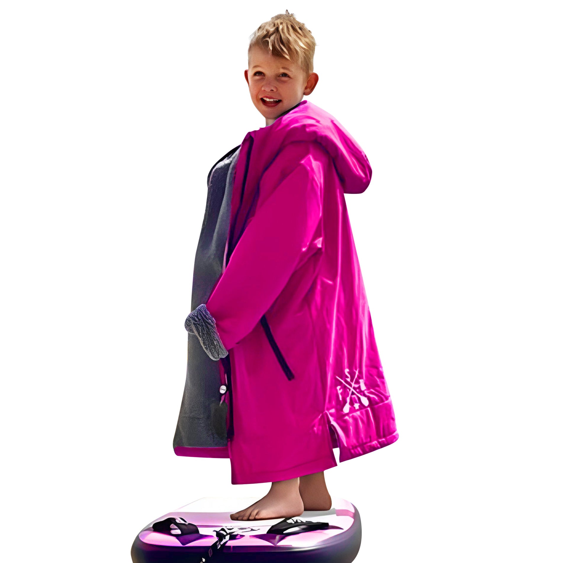 Kids Changing Robe with Sherpa Fleece Lining Ages 5-13