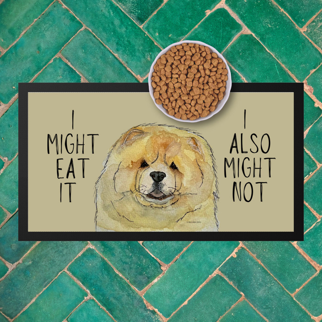 Fawn Chow Chow Pet Bowl Mat