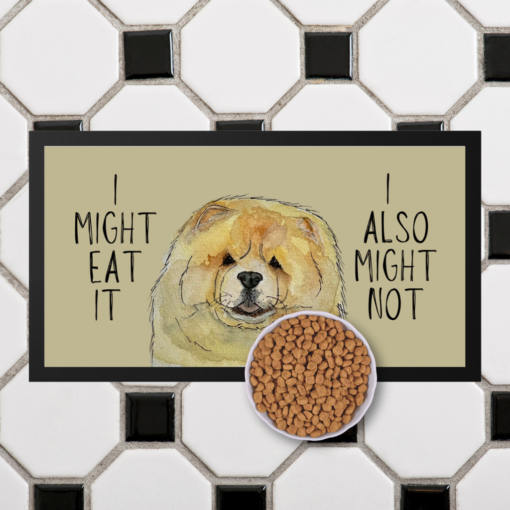 Fawn Chow Chow Pet Bowl Mat